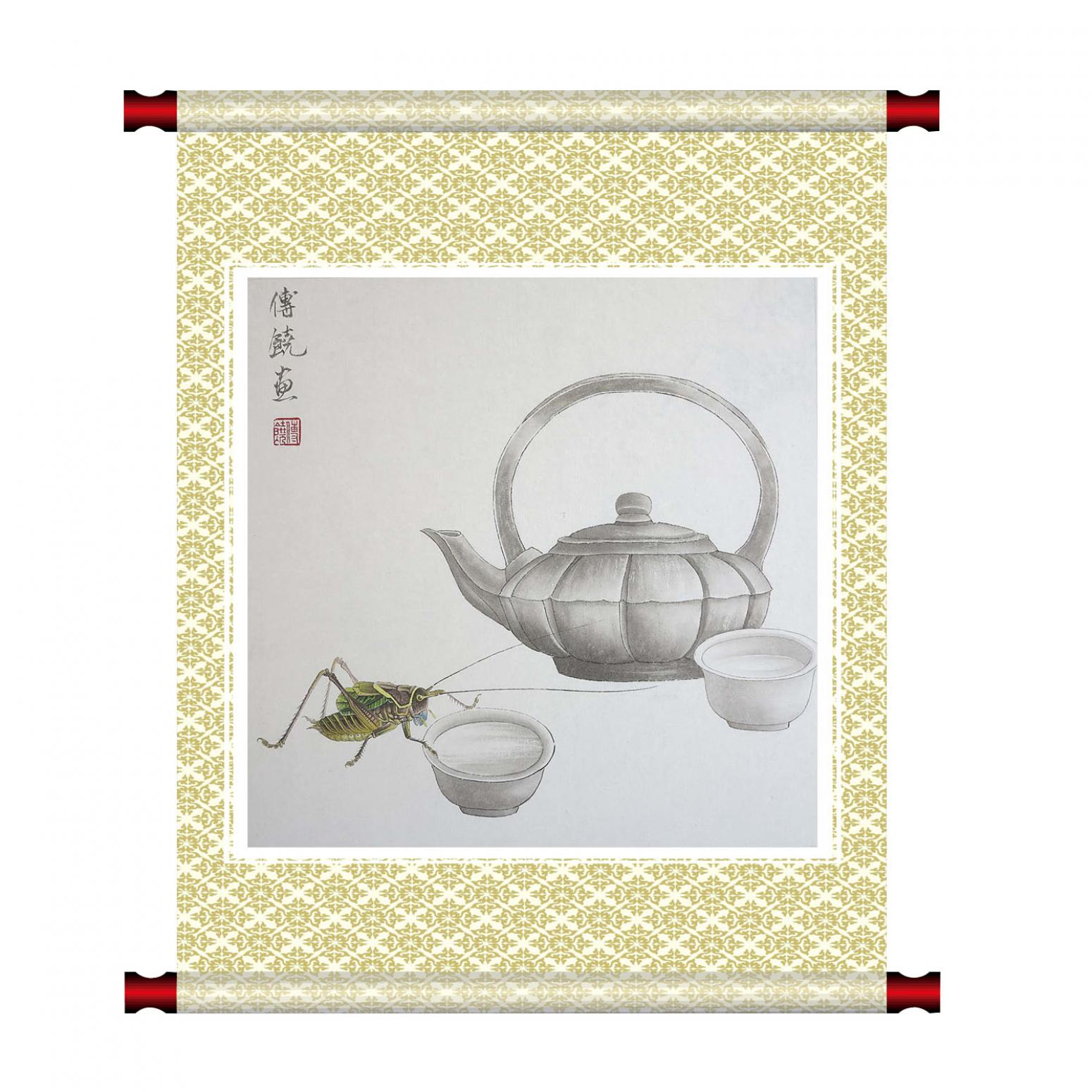 傅饶国画作品《【求醉】作者傅饶》【图1】