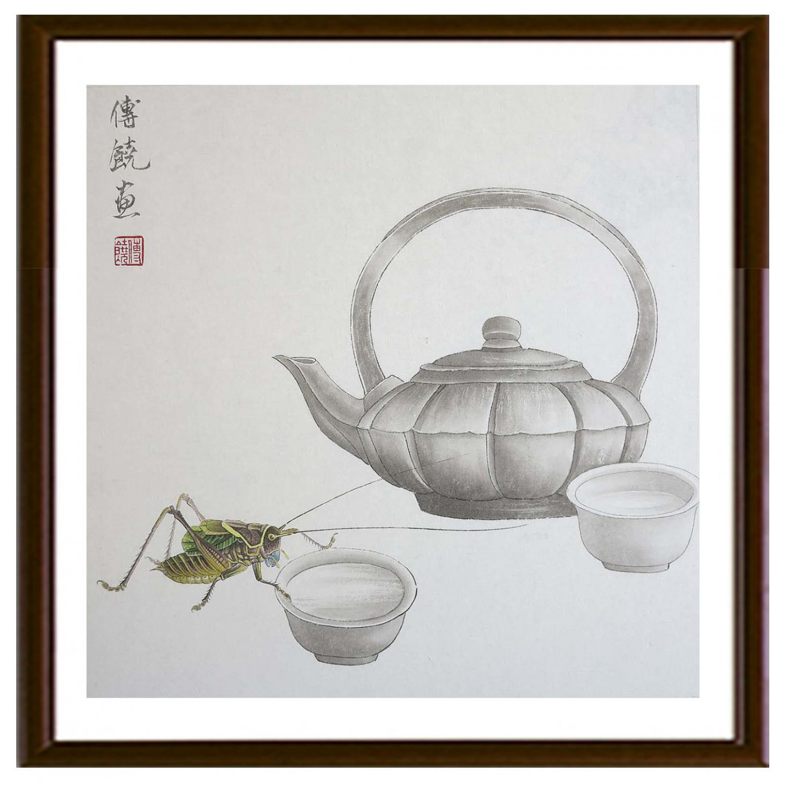 傅饶国画作品《【求醉】作者傅饶》【图2】