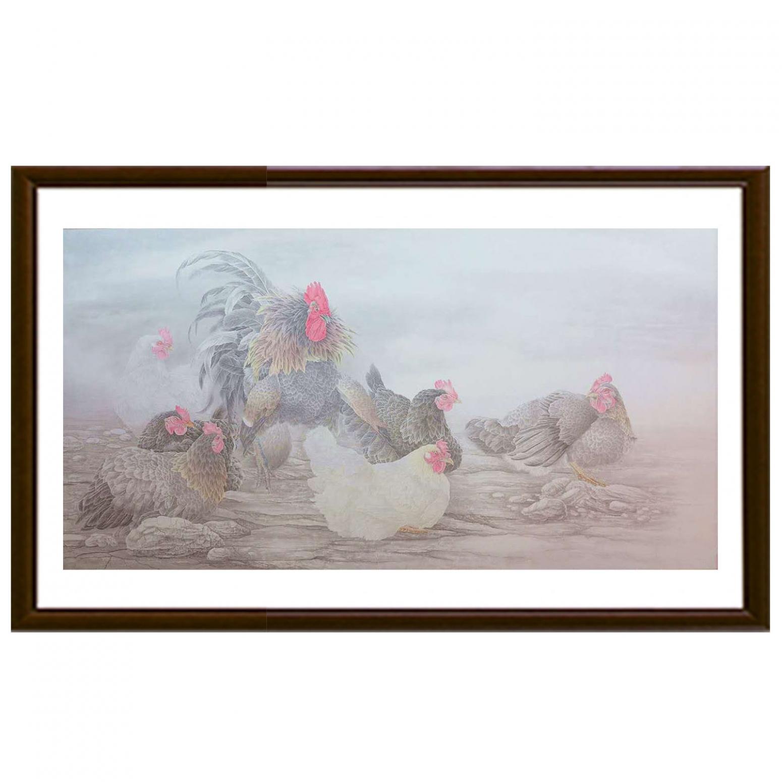 傅饶国画作品《【群秀图】作者傅饶》【图2】