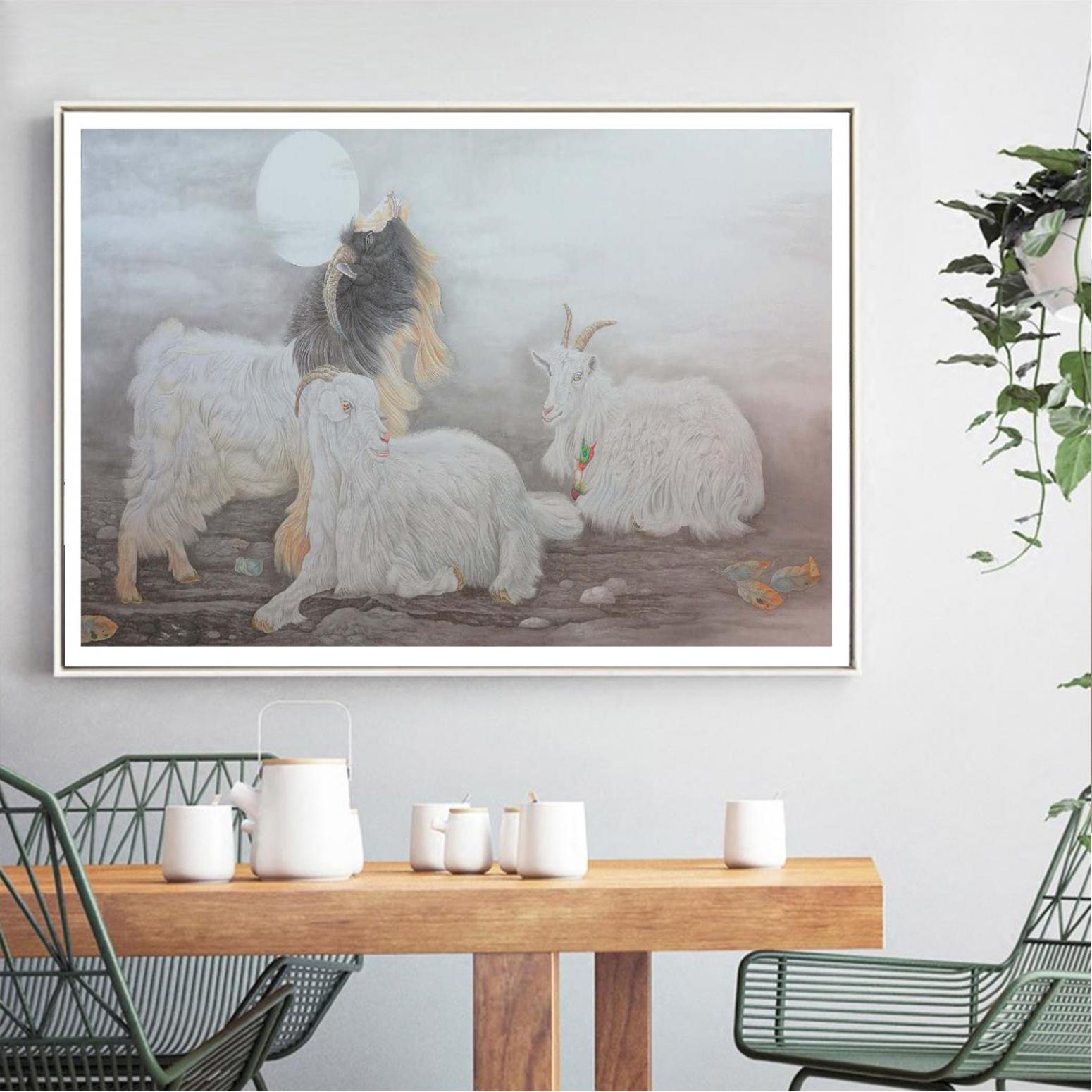 傅饶国画作品《【与世无争】作者傅饶》【图3】