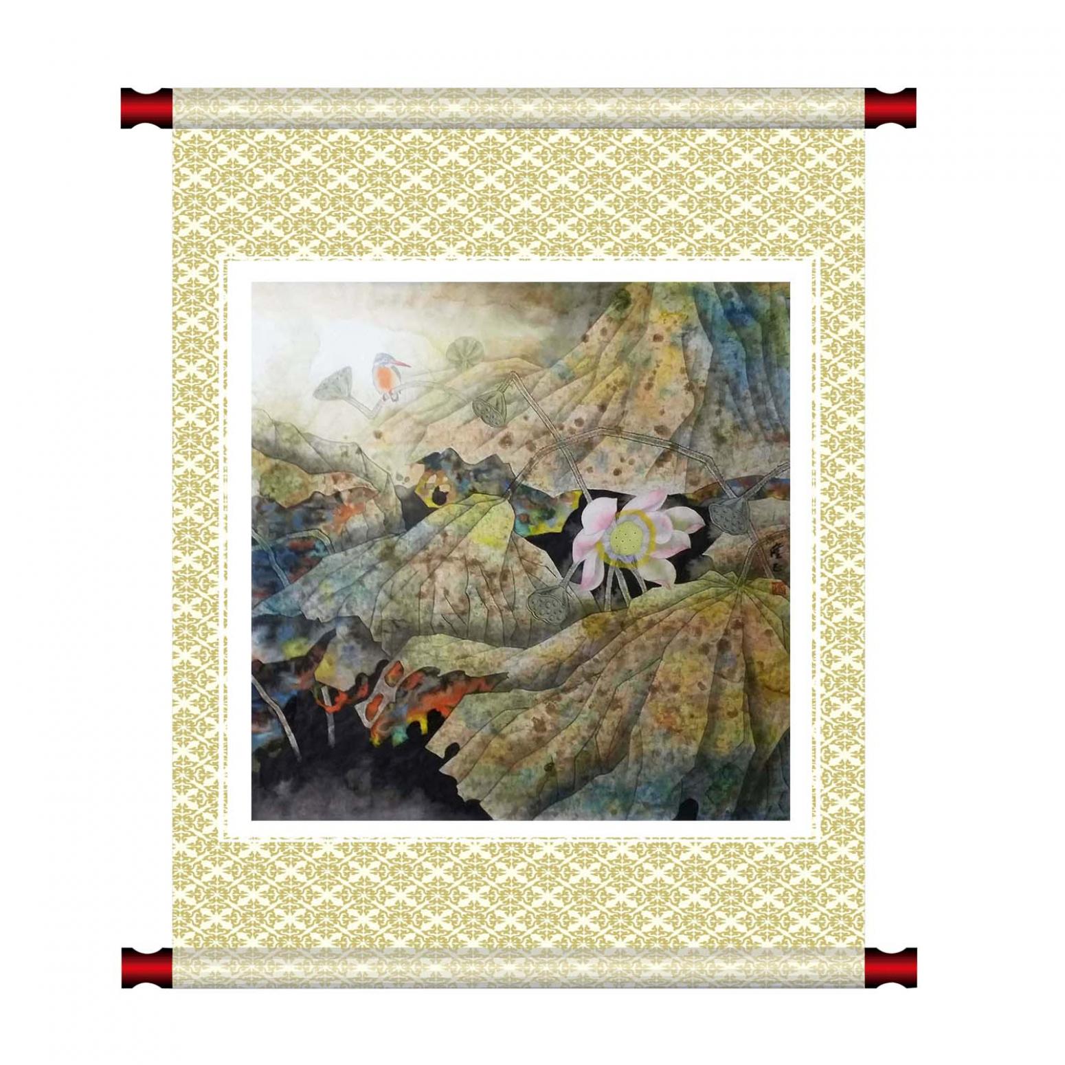 高隆正国画作品《【秋荷】作者高隆正》【图1】