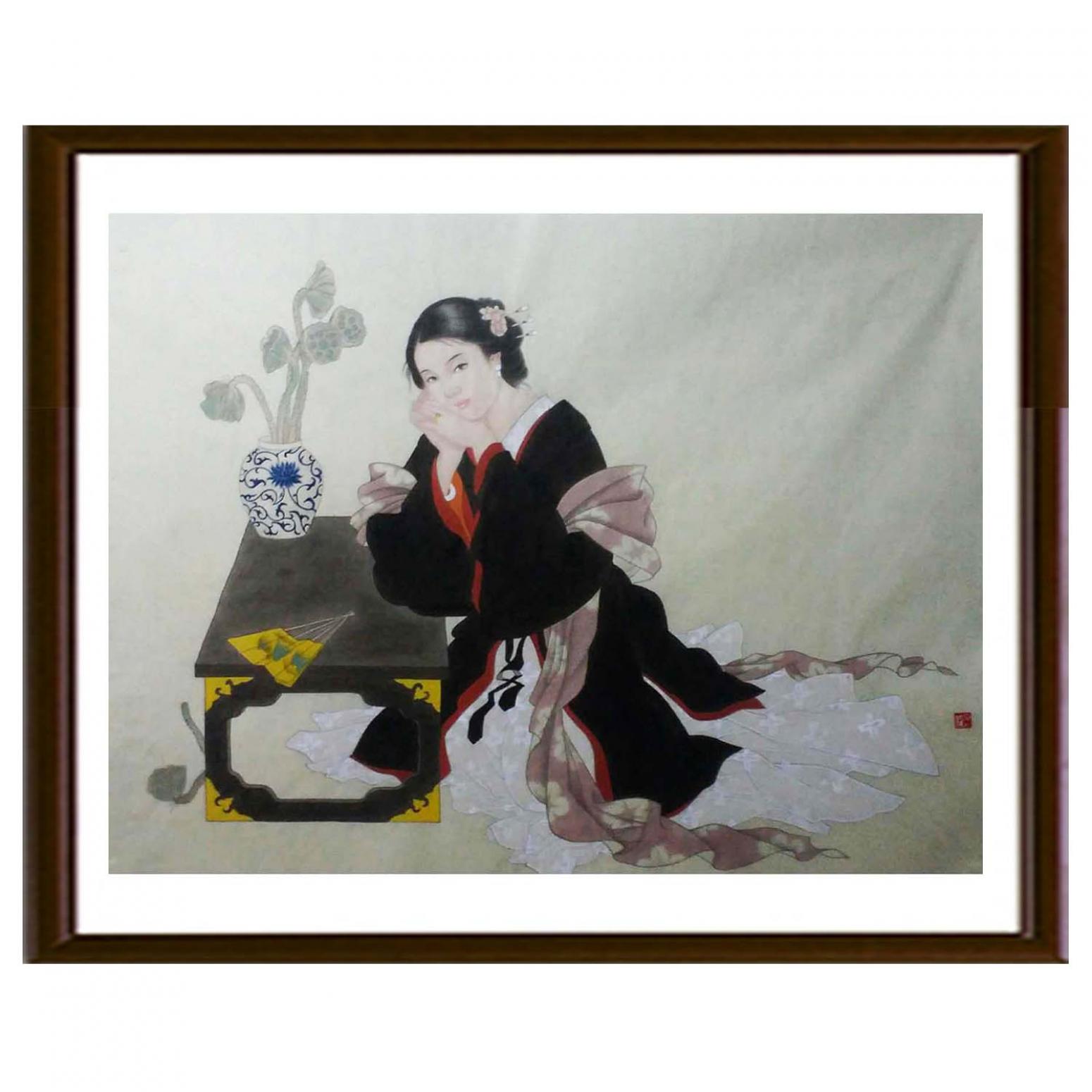 高隆正国画作品《【仕女】作者高隆正》【图2】