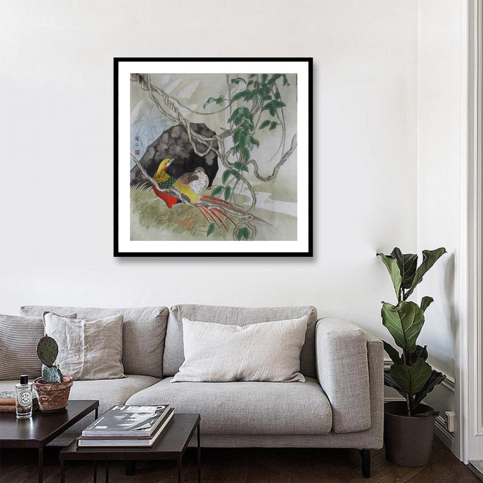 高隆正国画作品《【锦鸡】作者高隆正》【图3】