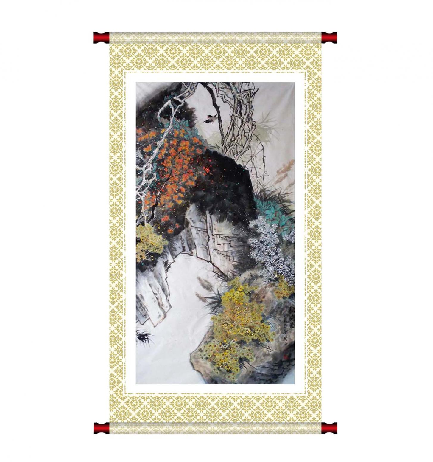 高隆正国画作品《【秋艳图】作者高隆正》【图1】