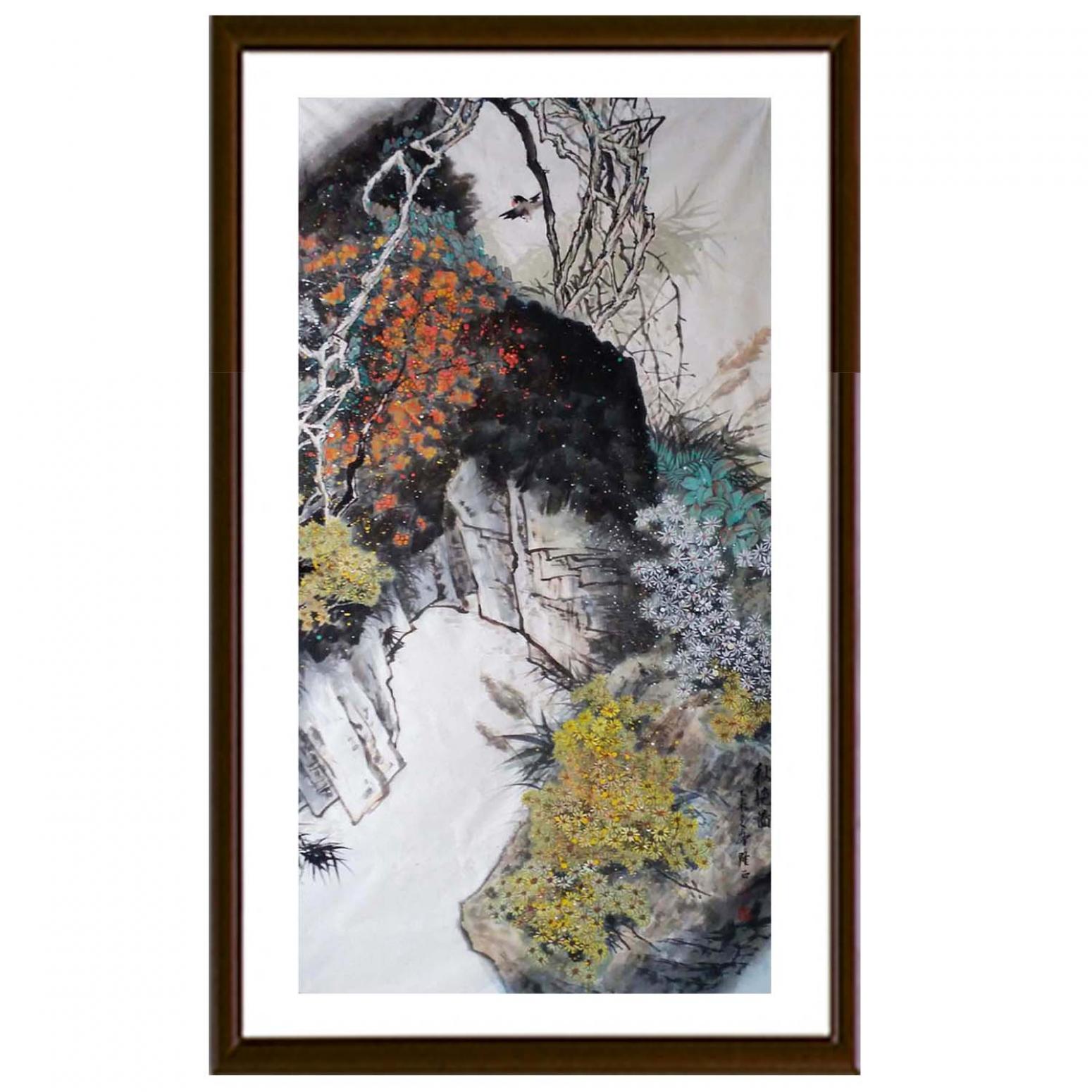 高隆正国画作品《【秋艳图】作者高隆正》【图2】