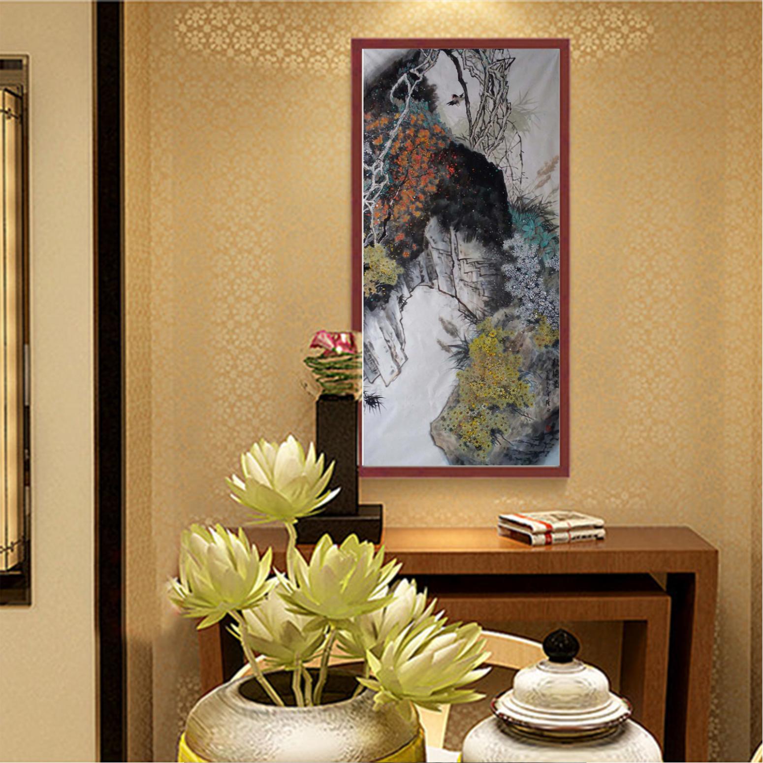 高隆正国画作品《【秋艳图】作者高隆正》【图3】