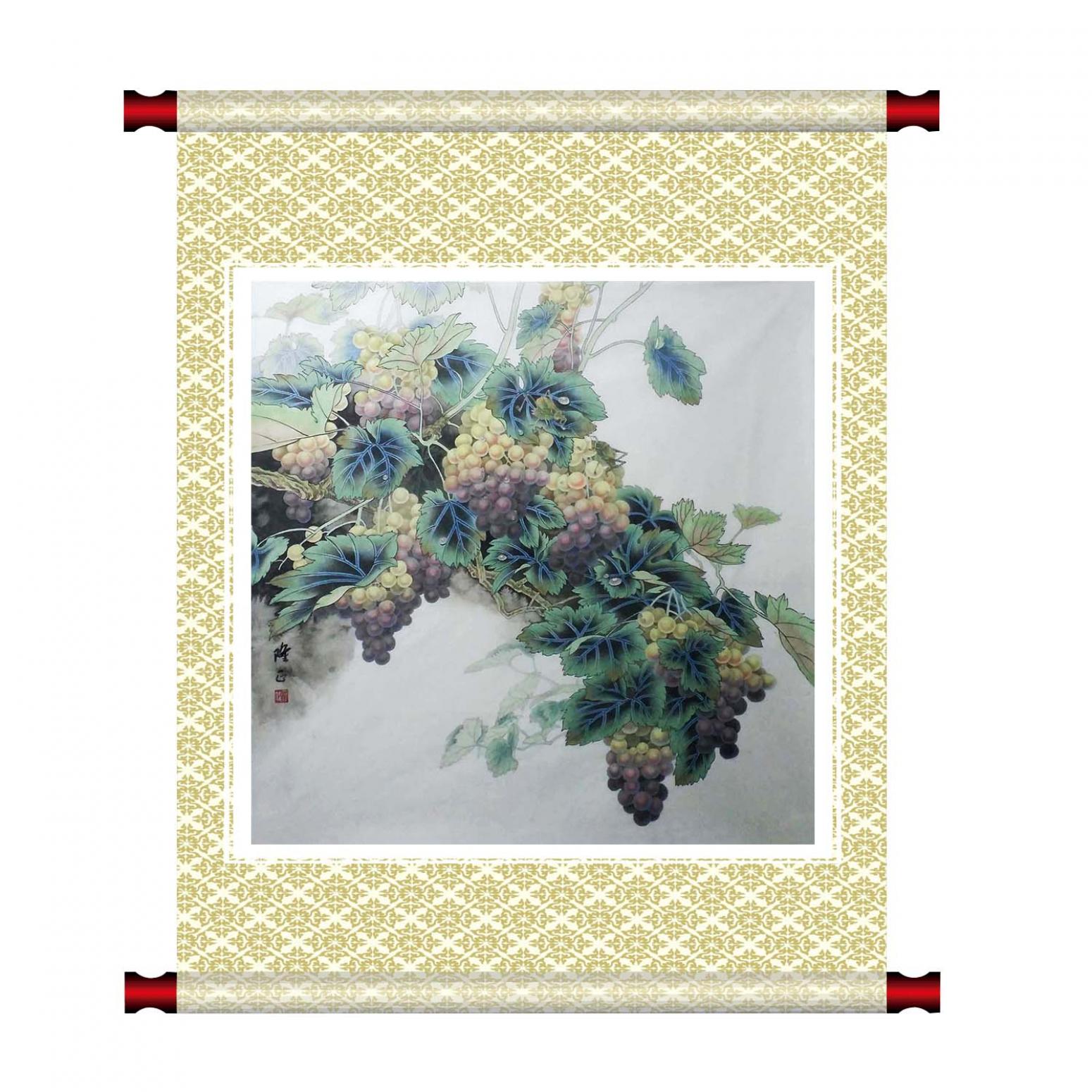 高隆正国画作品《【葡萄】作者高隆正》【图1】