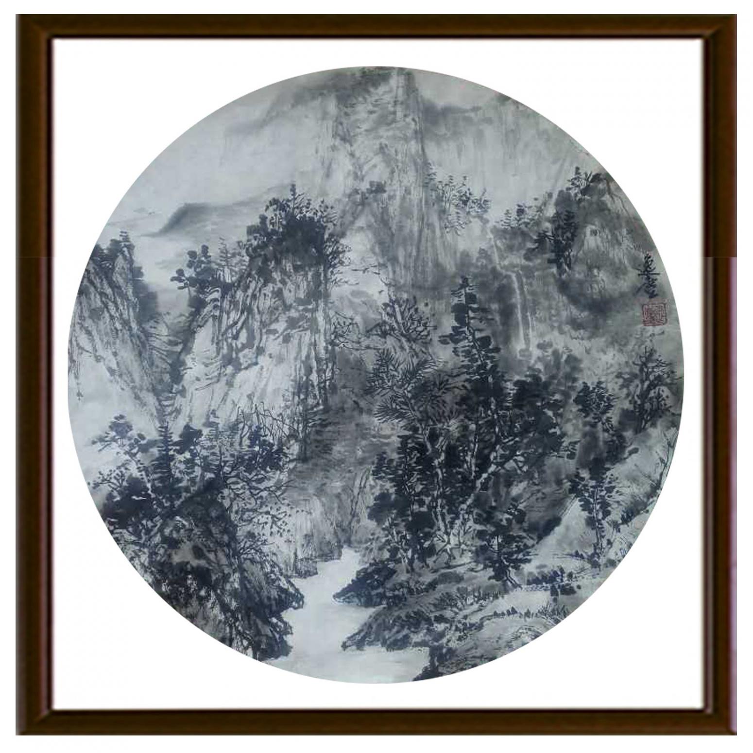 高勇利国画作品《【小溪】作者高勇利》【图2】