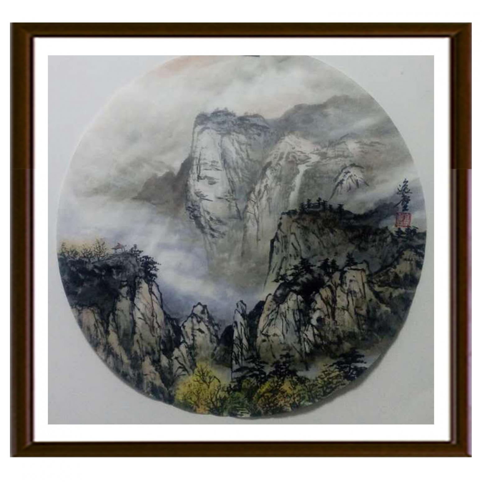 高勇利国画作品《【高山险峻】作者高勇利》【图2】