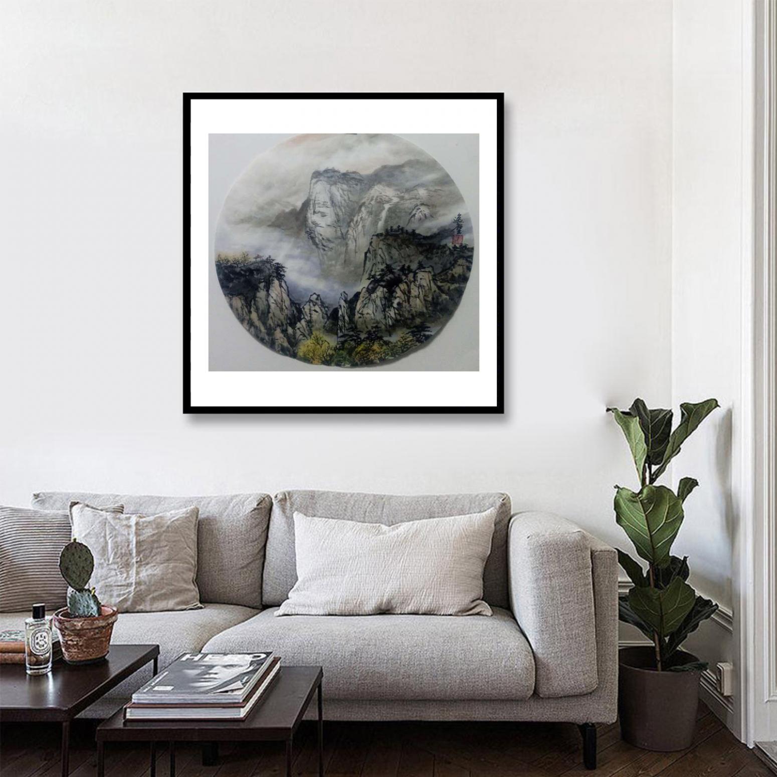 高勇利国画作品《【高山险峻】作者高勇利》【图3】