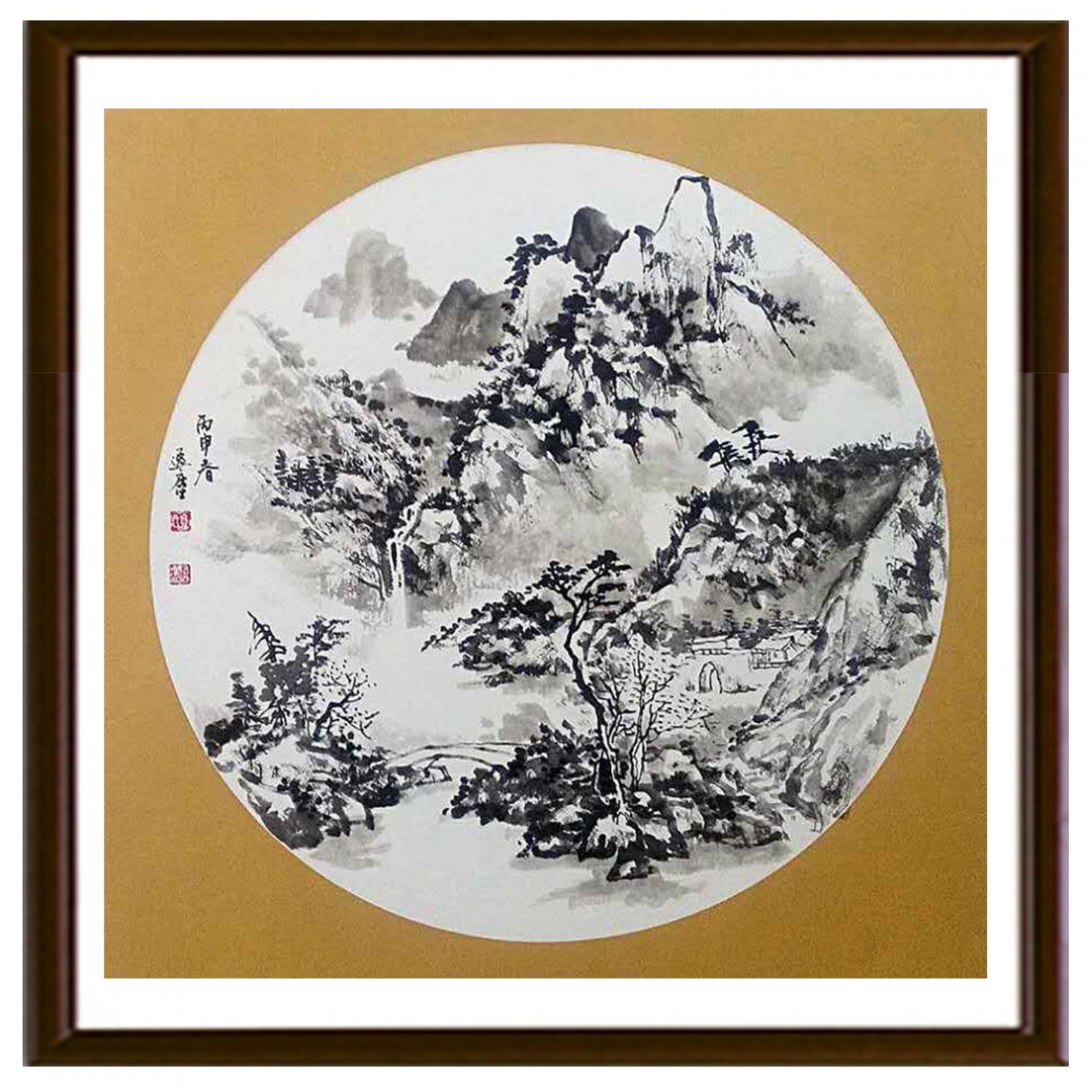 高勇利国画作品《【山景】作者高勇利》【图2】