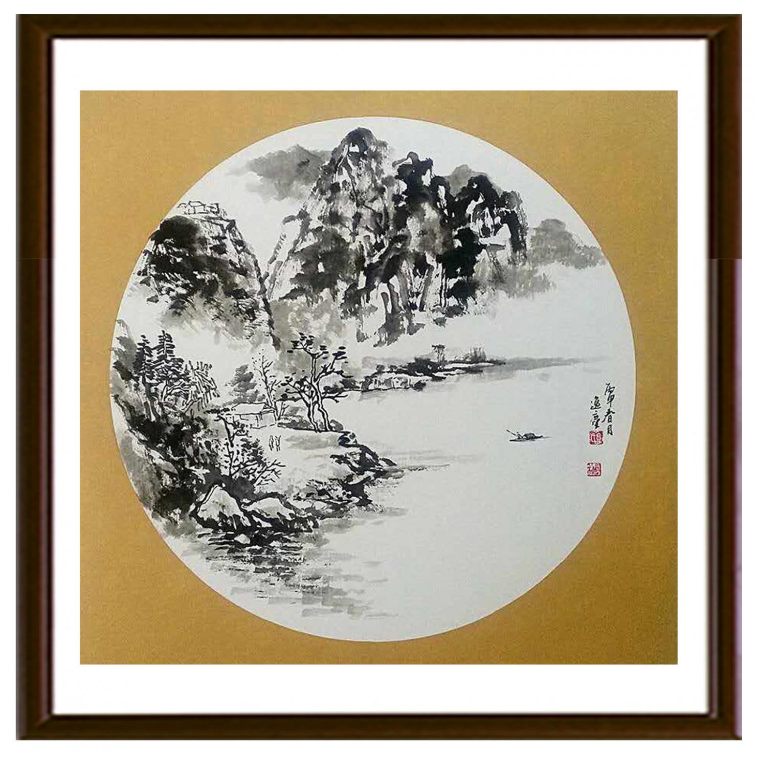 高勇利国画作品《【泛舟】作者高勇利》【图2】