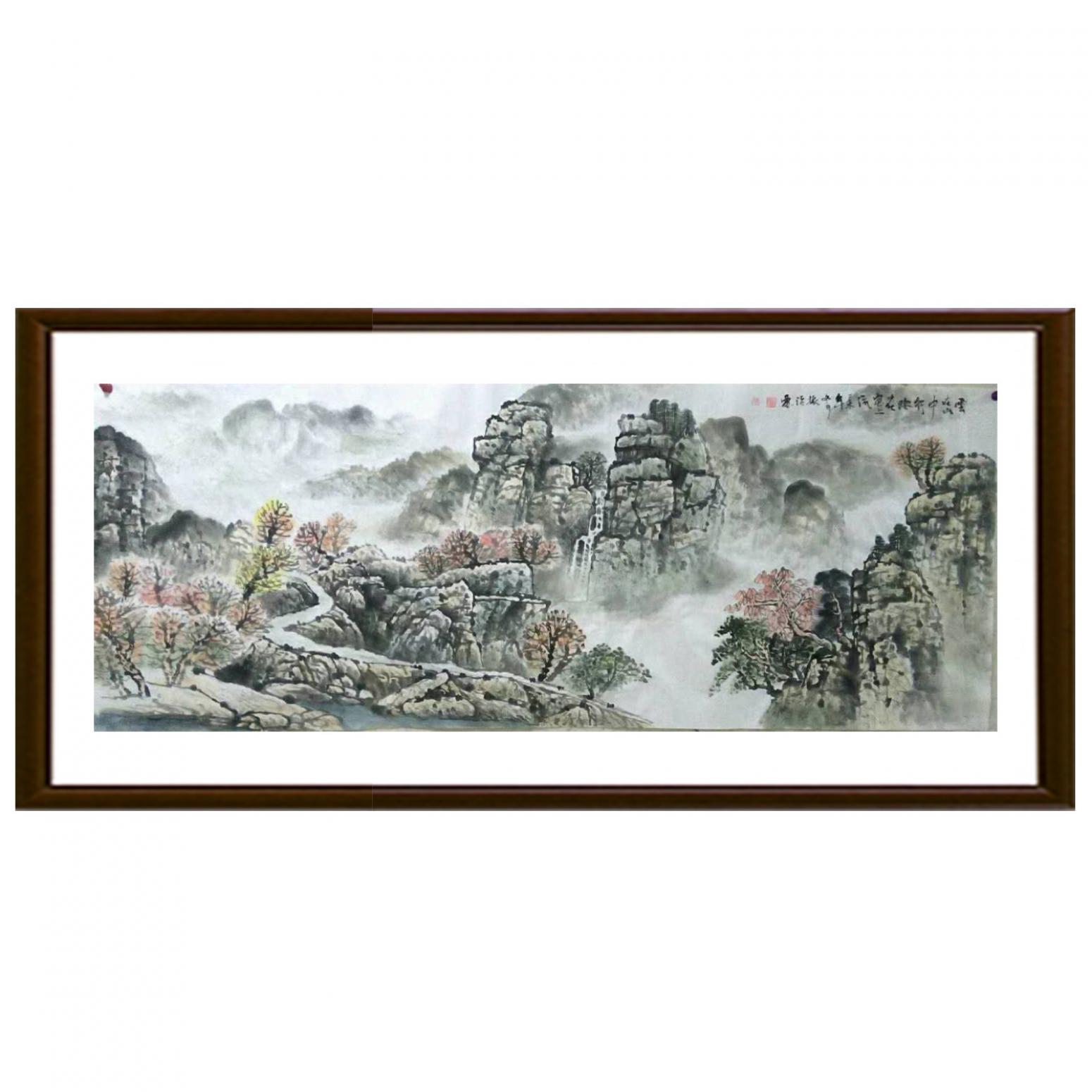 郭振治国画作品《【径通袅绕】作者郭振治》【图2】