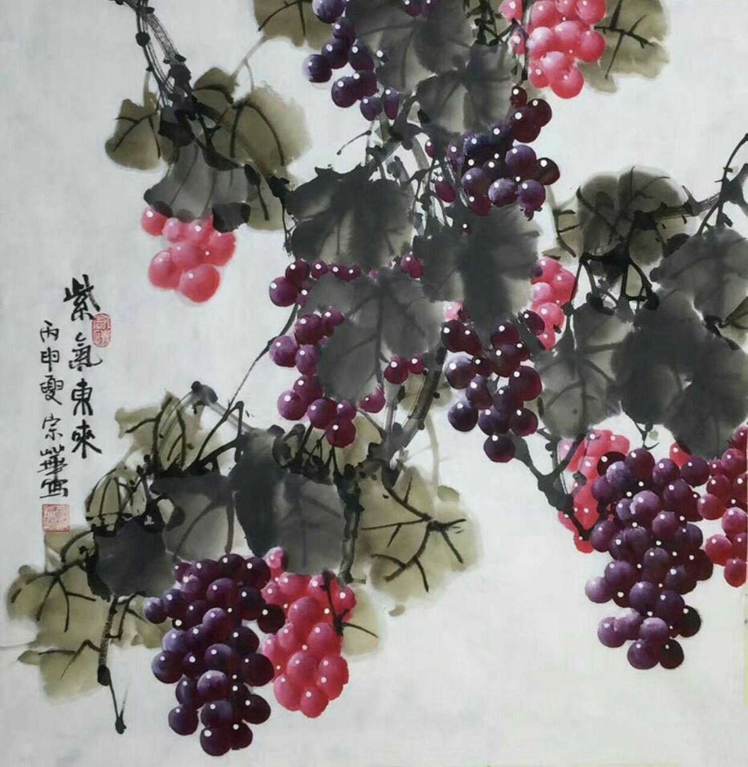 韩宗华国画作品《【紫气东来7】作者韩宗华》【图0】