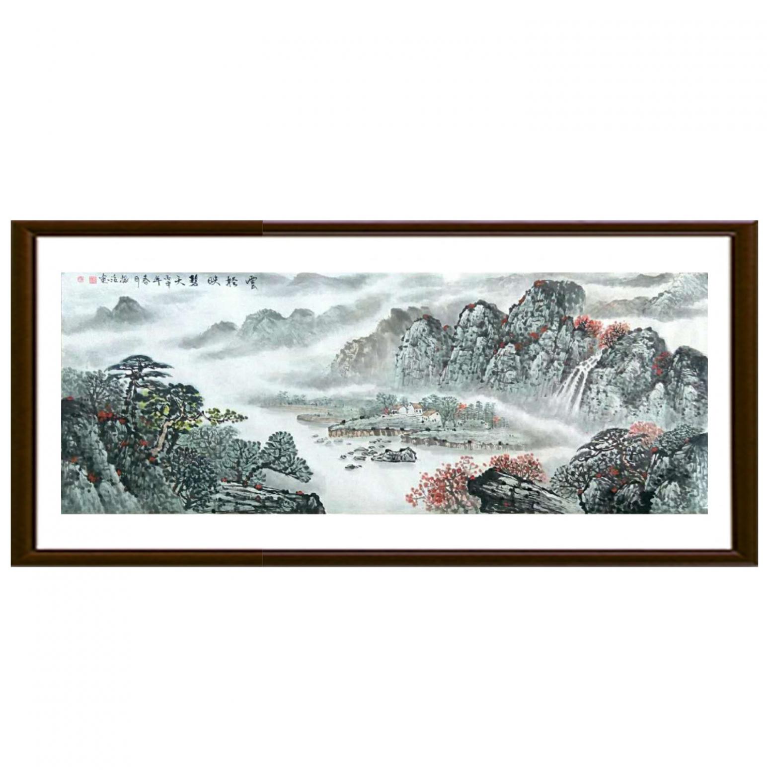 郭振治国画作品《【云轻映碧】作者郭振治》【图2】