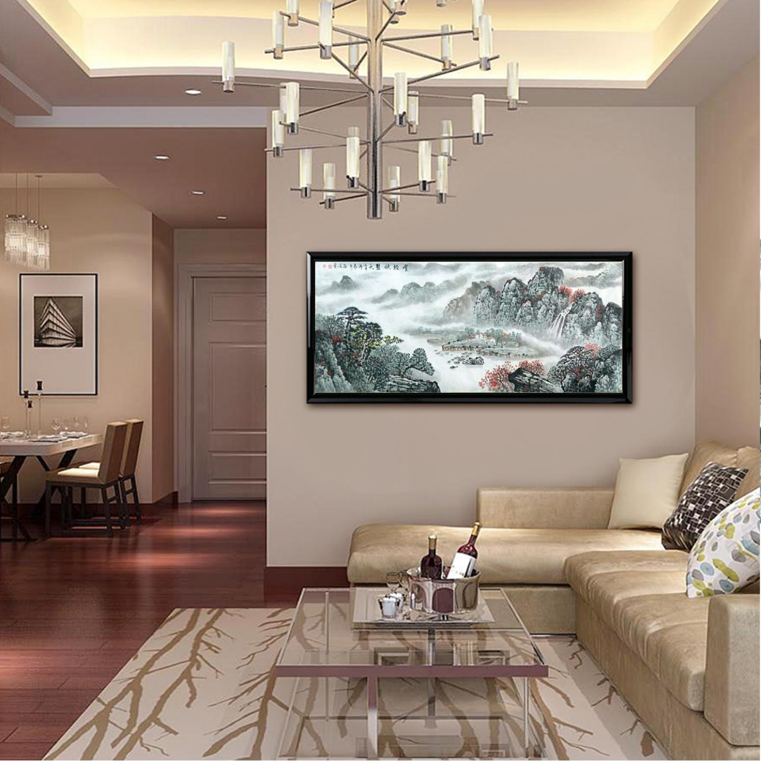 郭振治国画作品《【云轻映碧】作者郭振治》【图3】