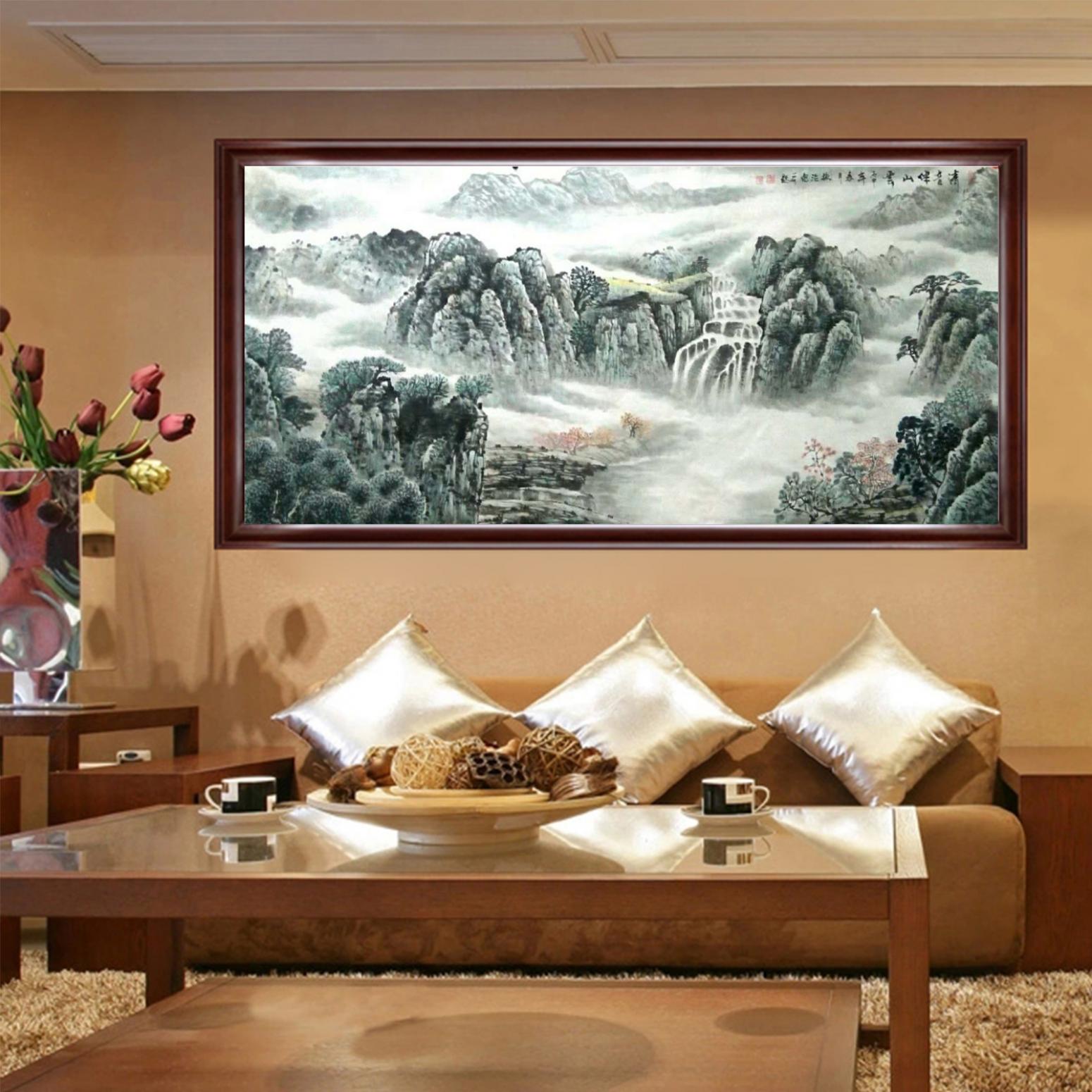 郭振治国画作品《【清音伴山云】作者郭振治》【图4】