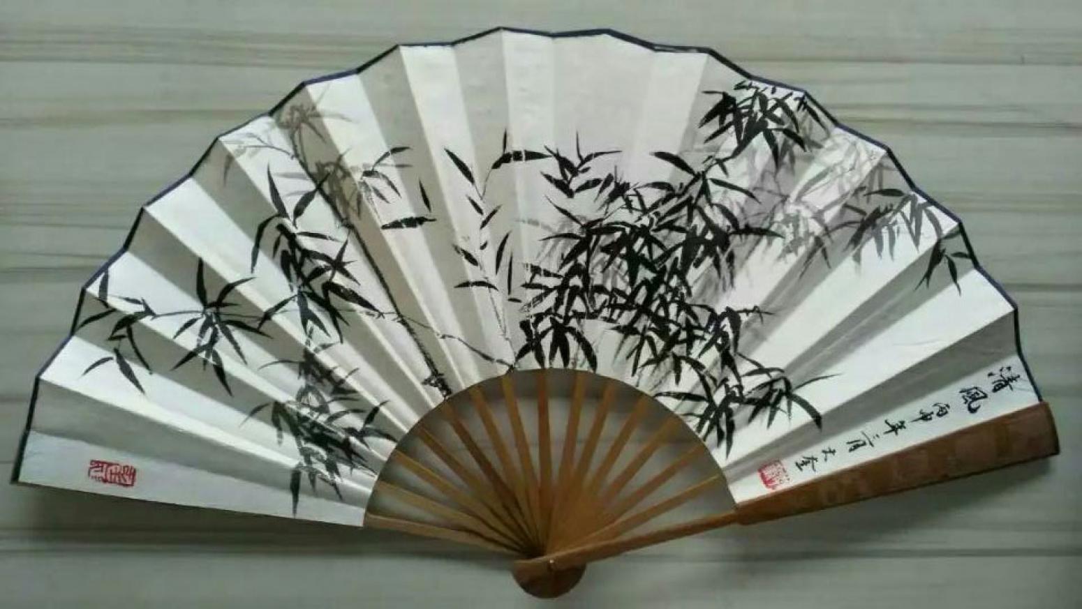 李大奎国画作品《【折扇1】作者李大奎》【图0】