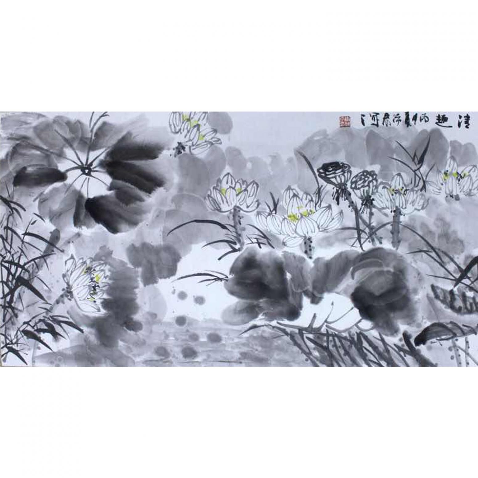 李沛泰国画作品《【莲花】作者李沛泰》