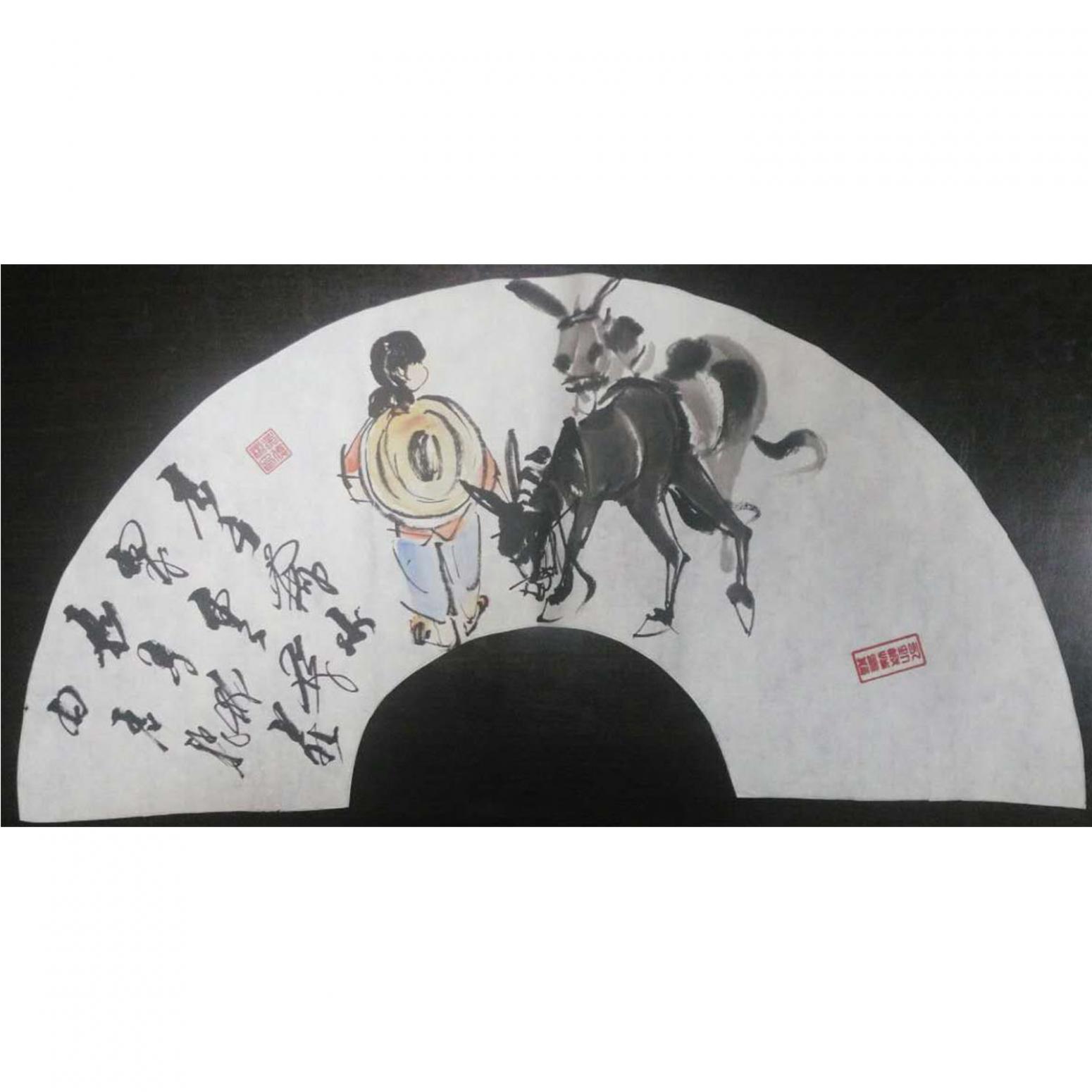 吴俊彬国画作品《【牧牛图6】作者吴俊彬》