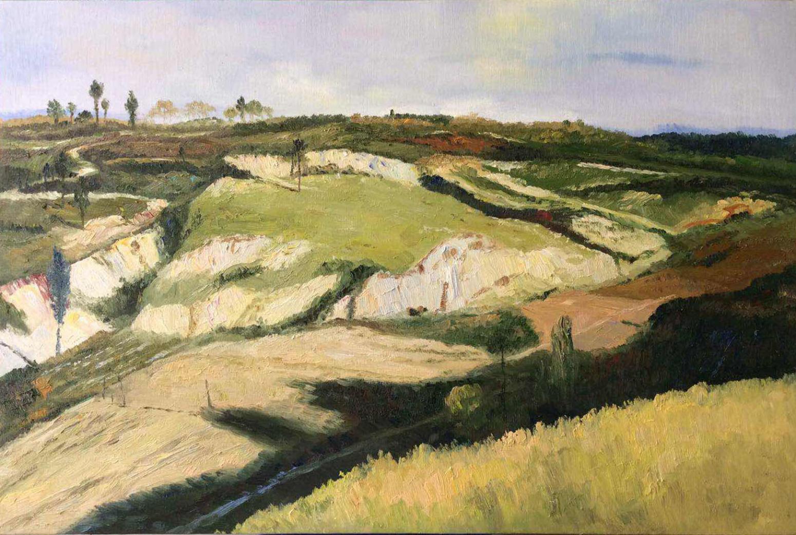 王艺油画作品《【遥遥远峰】作者王艺》【图0】