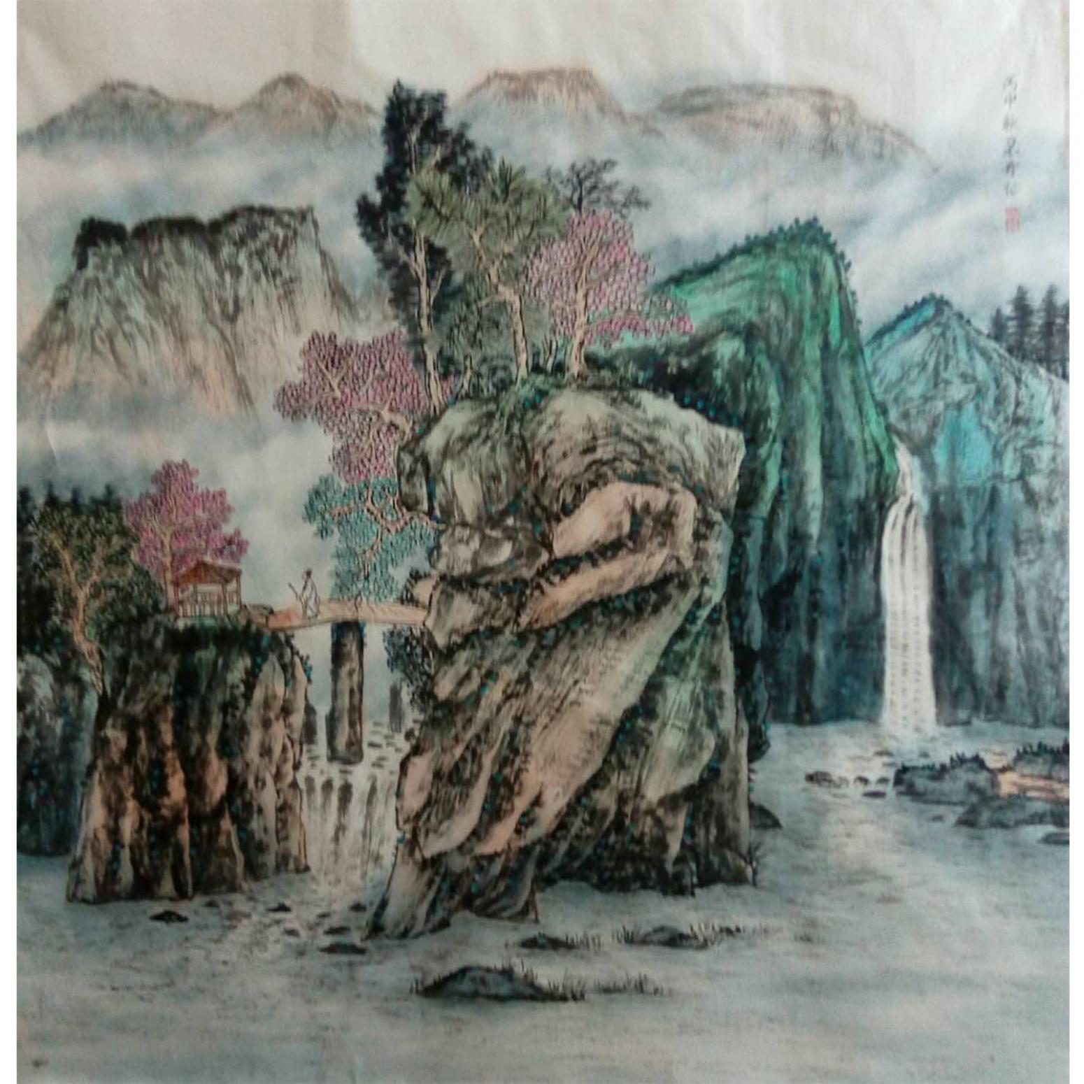 墨丹国画作品《【仙灵之境】作者墨丹》