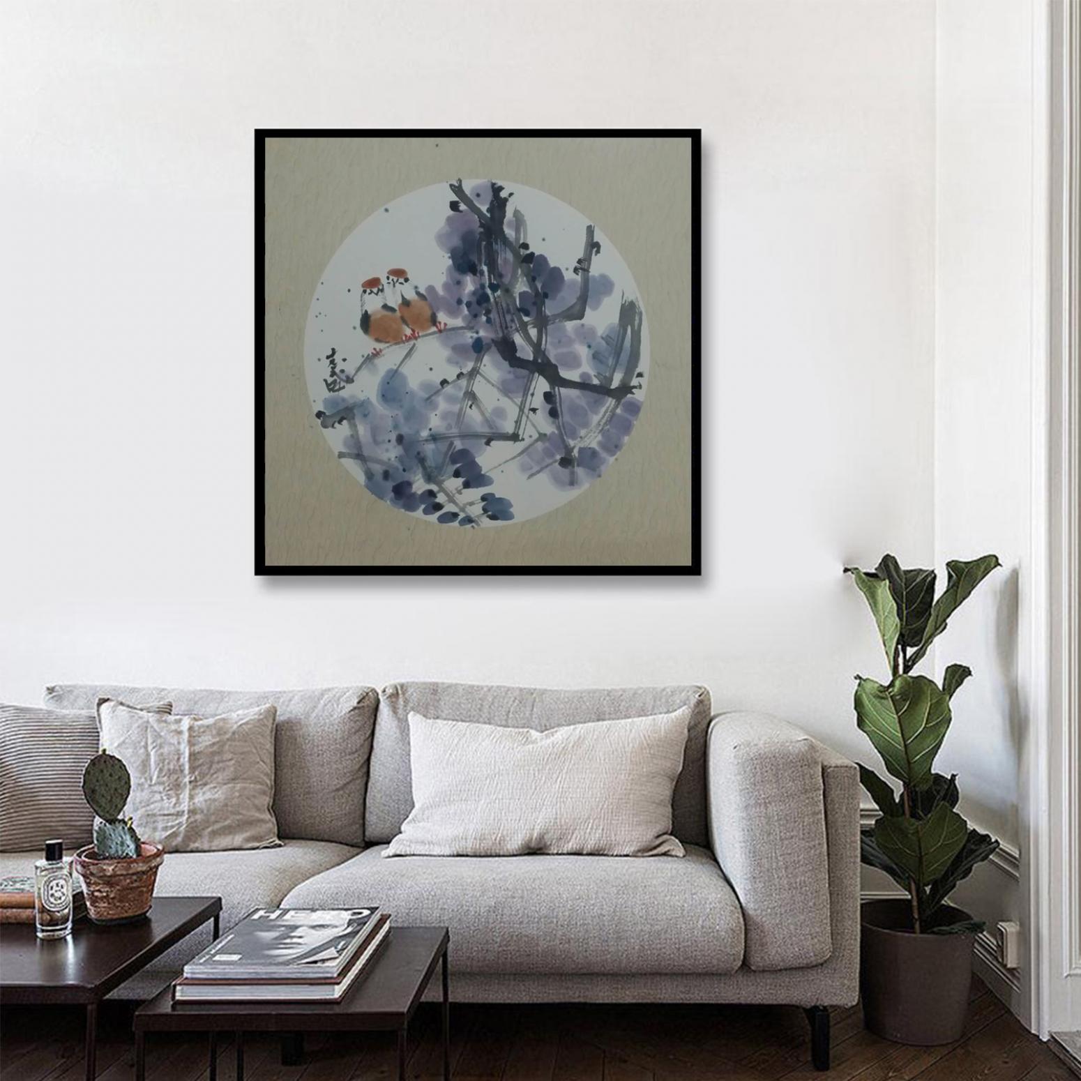 郭志威国画作品《【成双成对】作者郭志威》【图3】