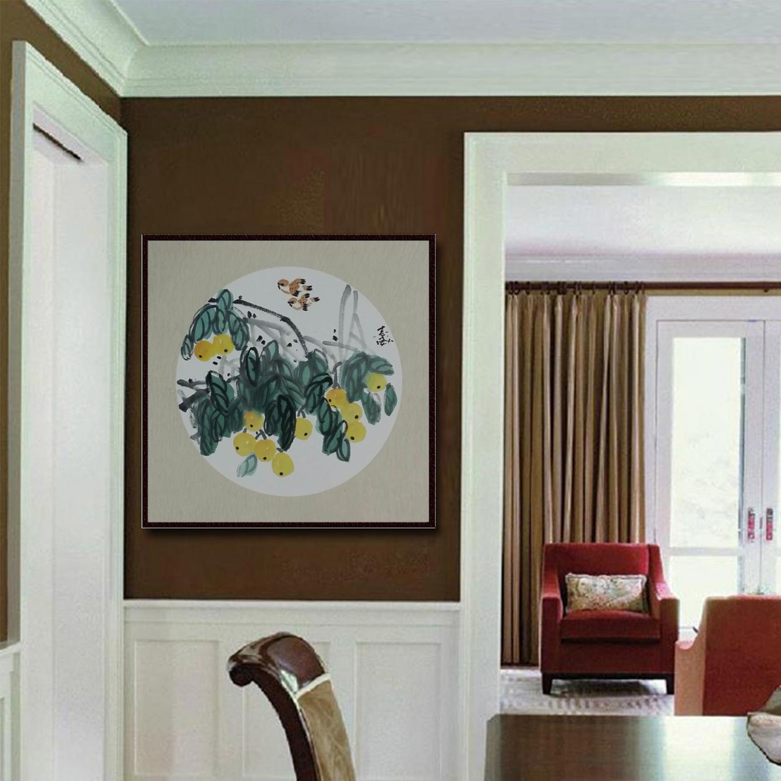 郭志威国画作品《【杏子】作者郭志威》【图3】