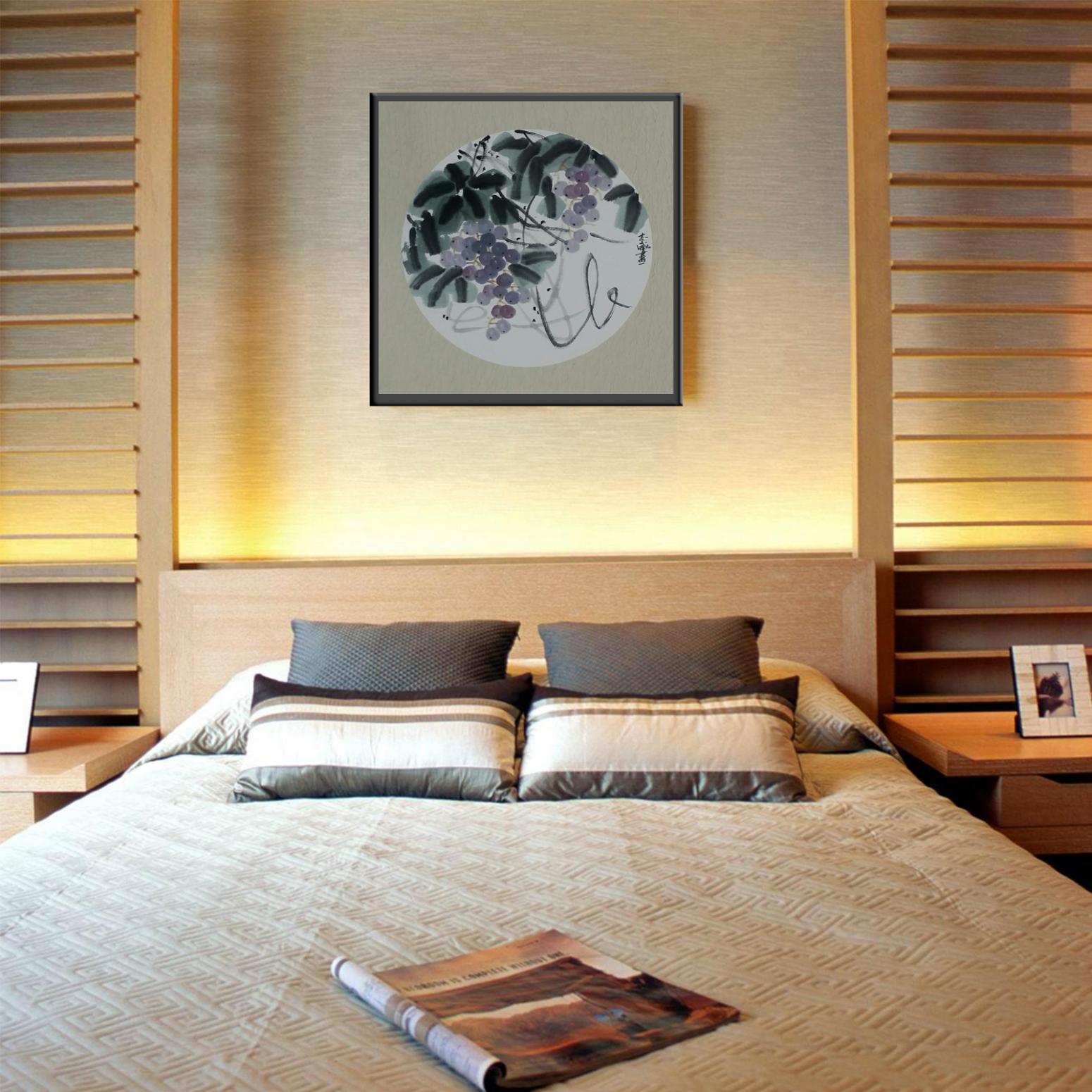 郭志威国画作品《【葡萄】作者郭志威》【图3】