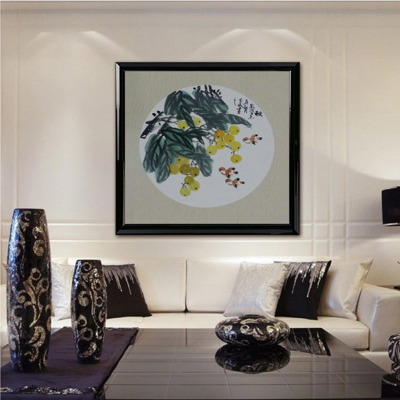 郭志威国画作品《【团扇 秋】作者郭志威》【图3】