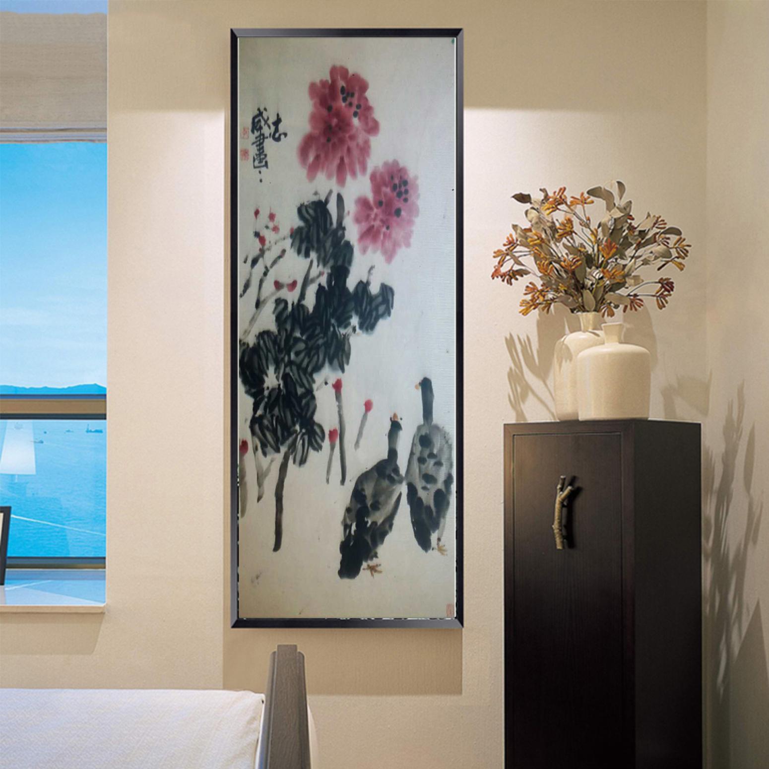 郭志威国画作品《【锦簇成双】作者郭志威》【图3】