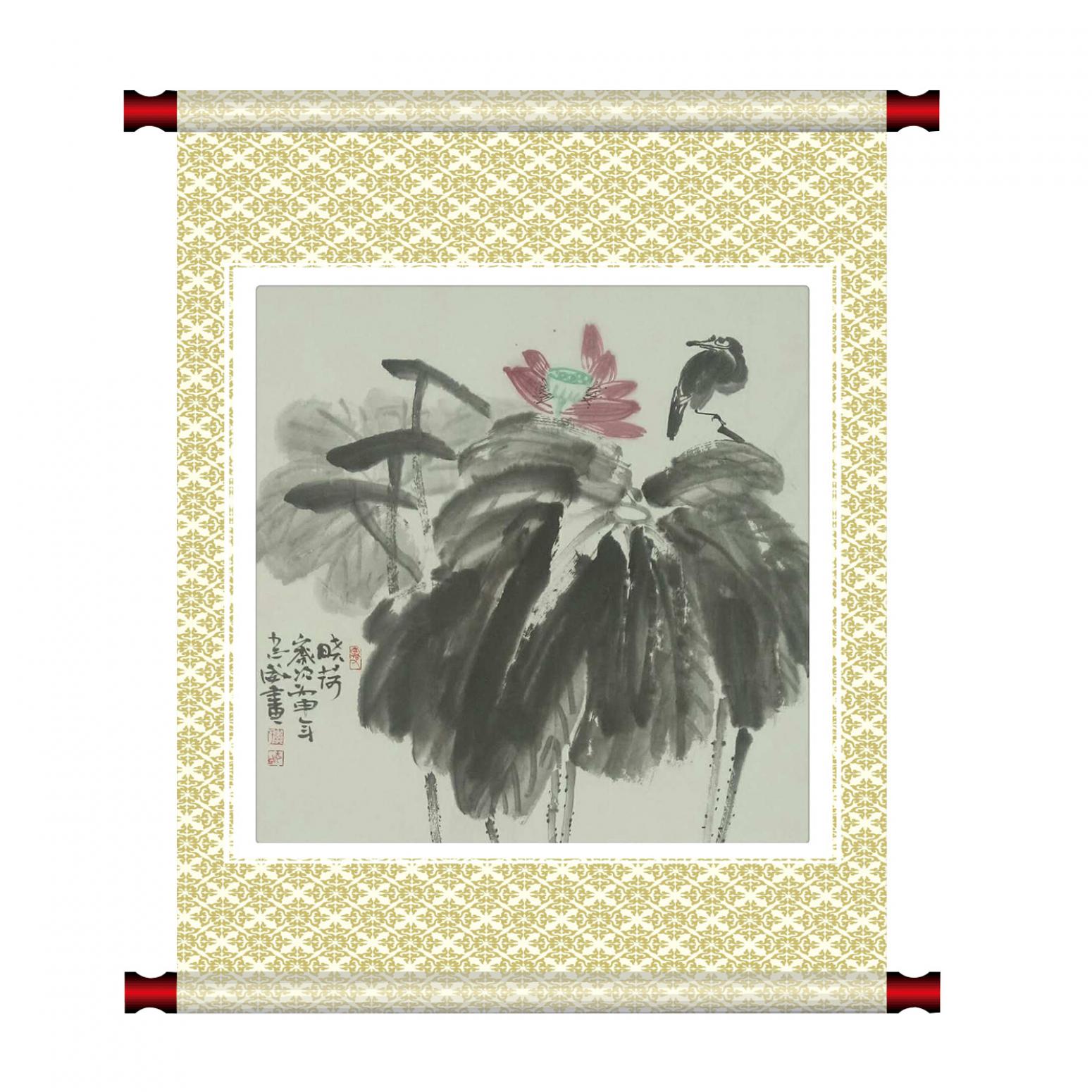 郭志威国画作品《【晓荷】作者郭志威》【图1】