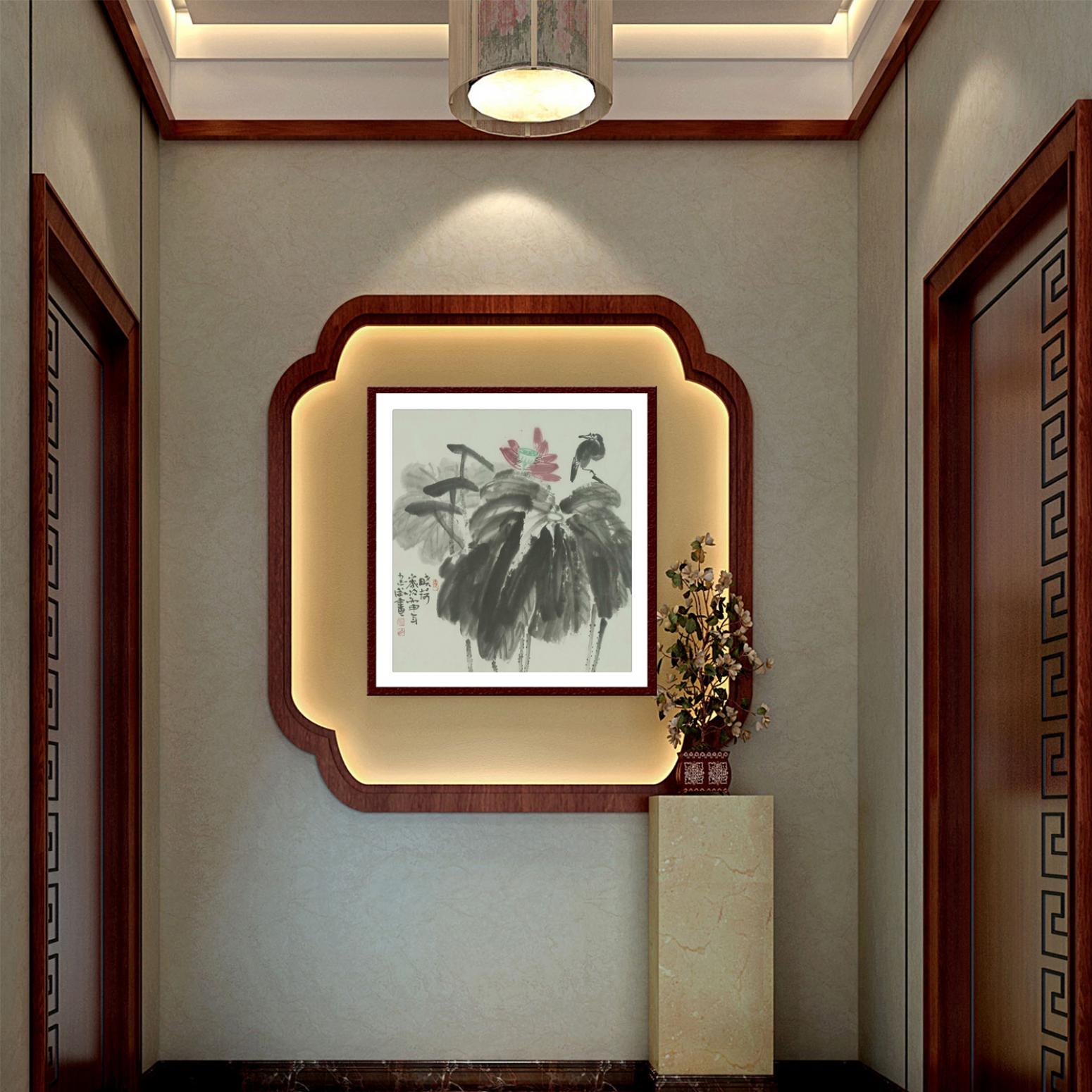 郭志威国画作品《【晓荷】作者郭志威》【图3】