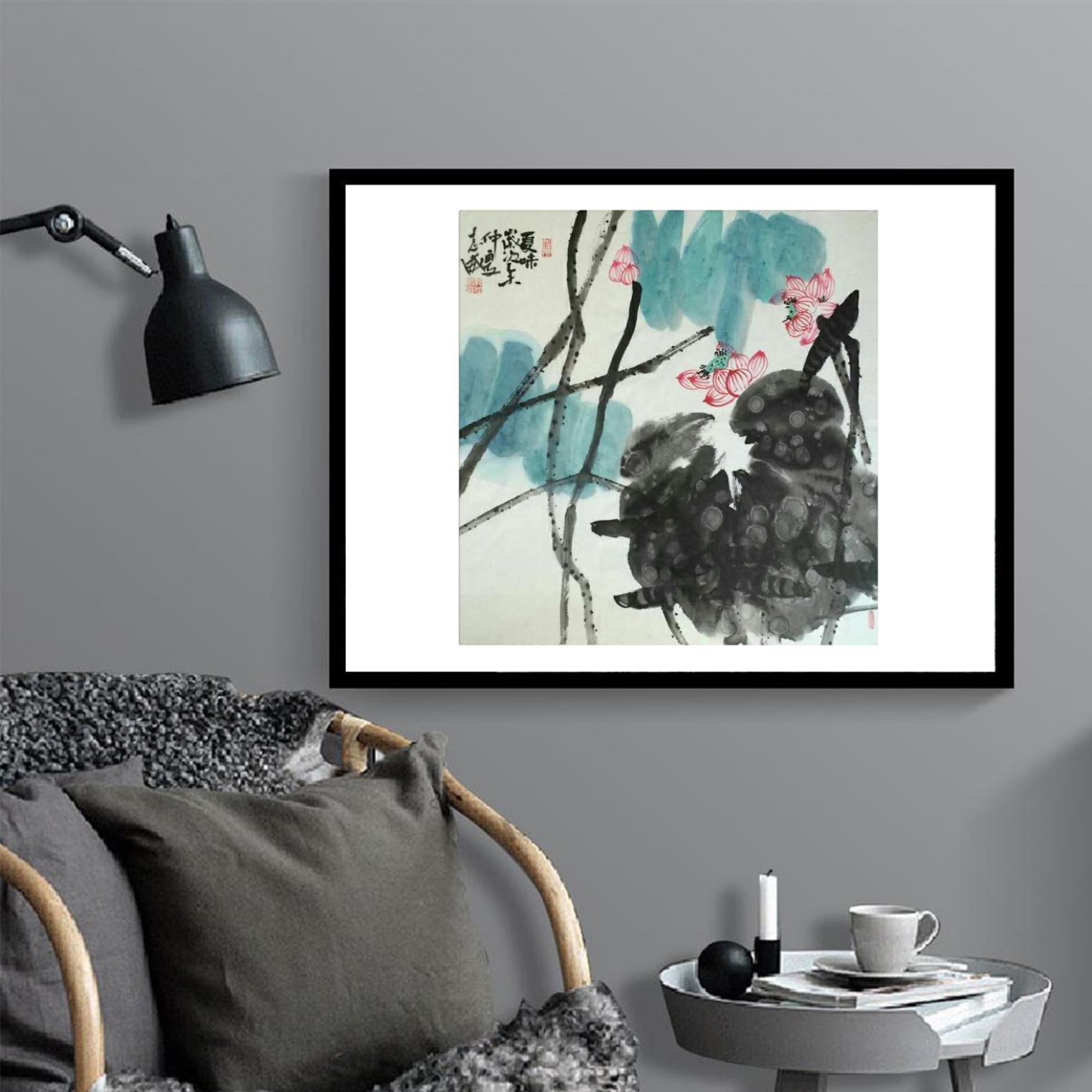 郭志威国画作品《【夏味】作者郭志威》【图3】