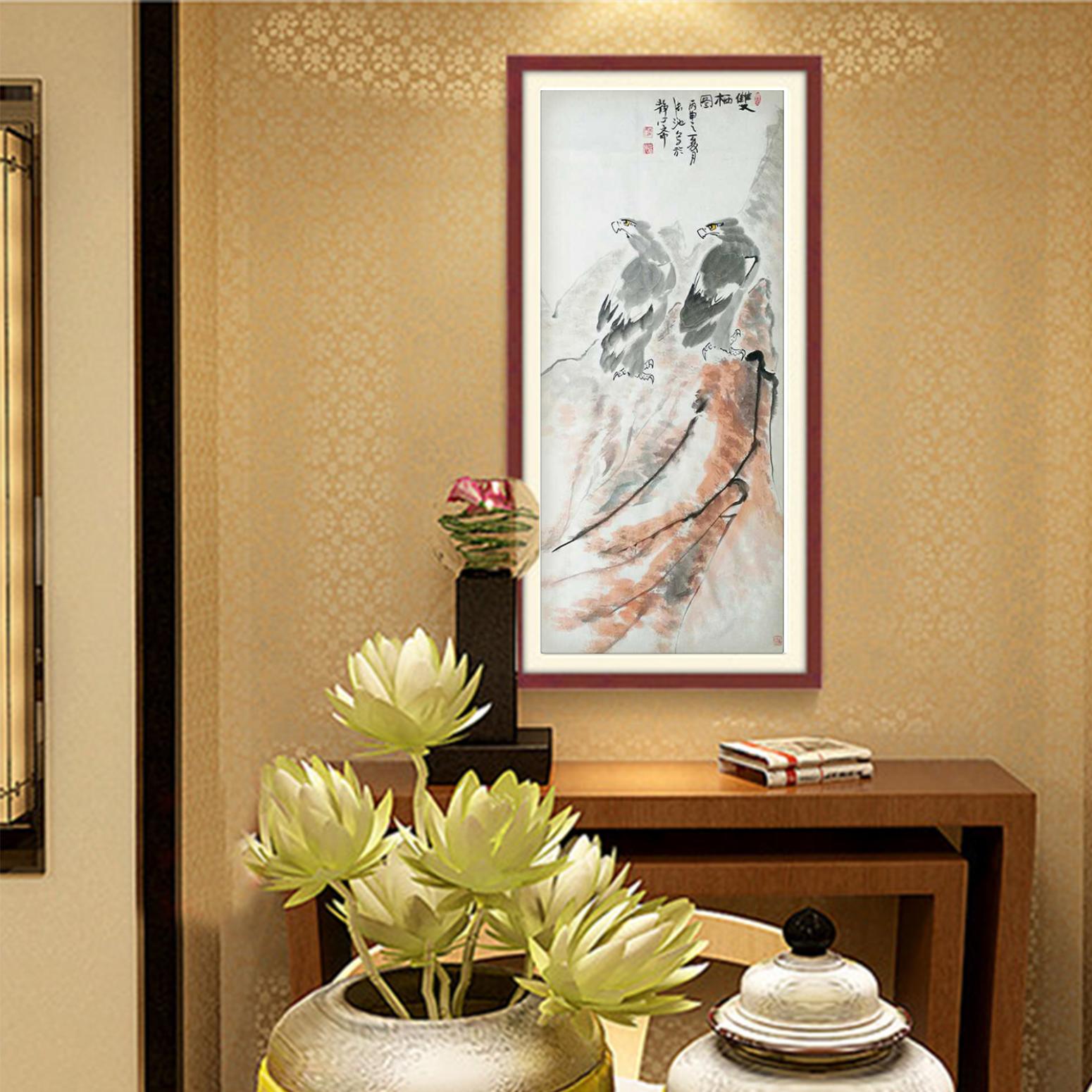 李沫池国画作品《【双喜】作者李沫池》【图3】