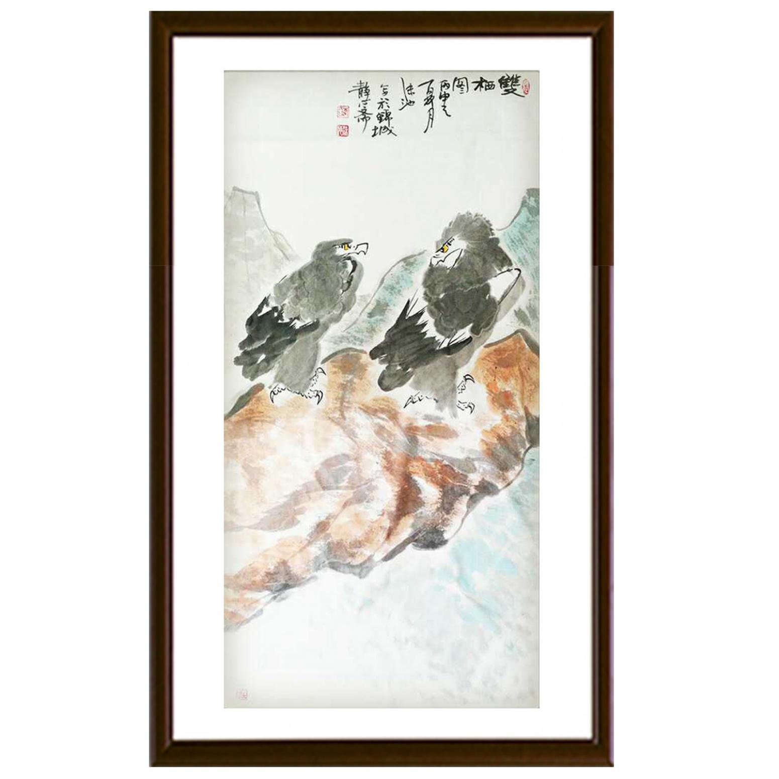 李沫池国画作品《【双栖图】作者李沫池》【图2】