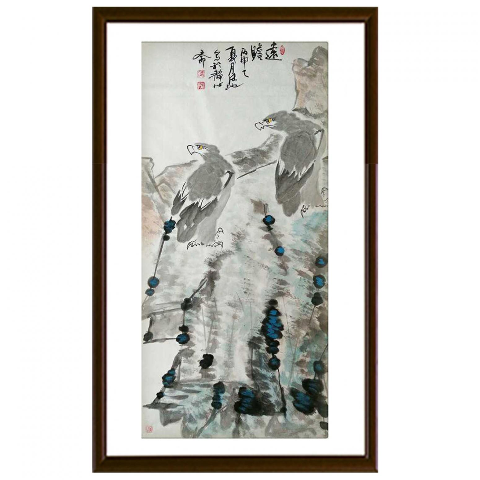 李沫池国画作品《【远瞻】作者李沫池》【图2】