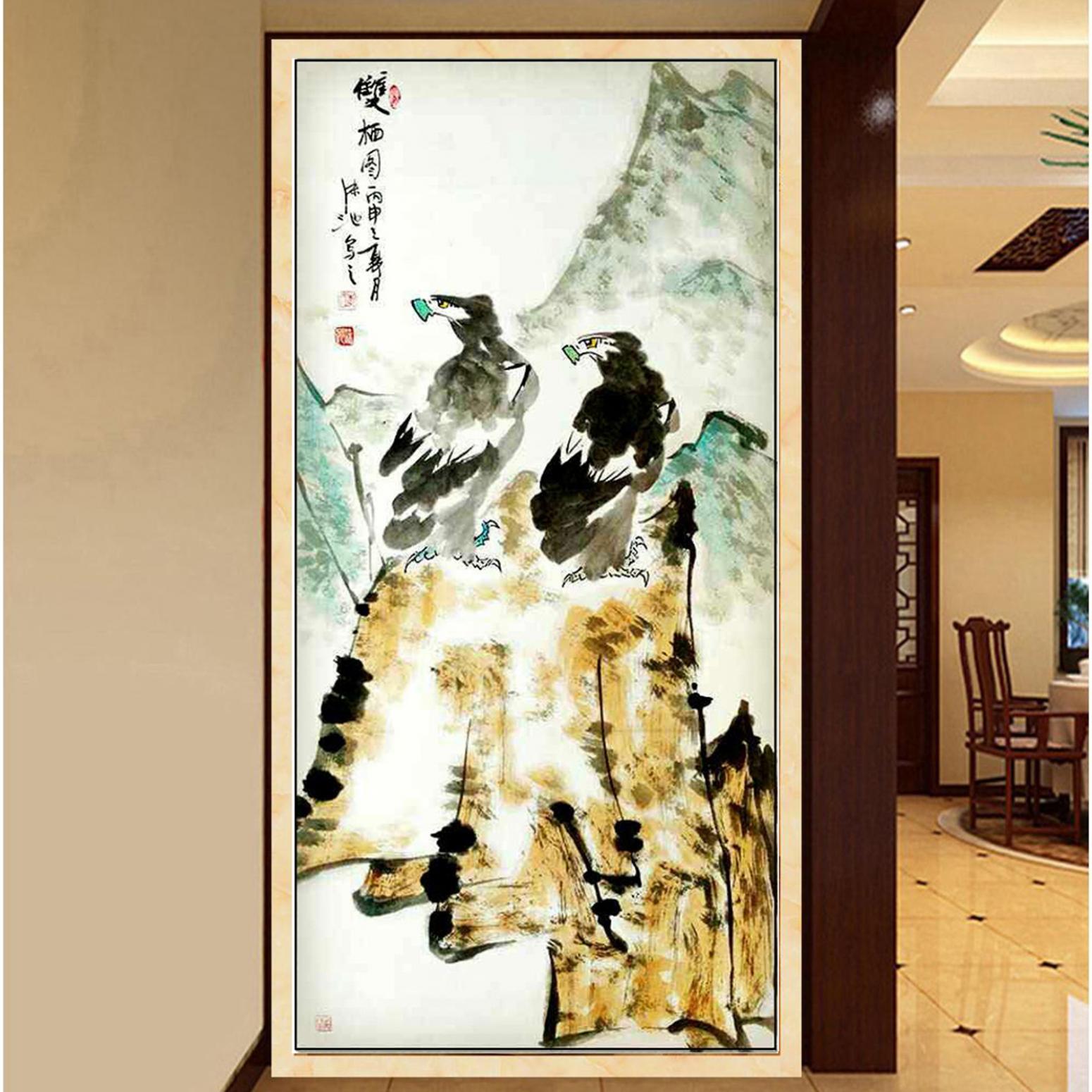 李沫池国画作品《【双栖图】作者李沫池》【图3】