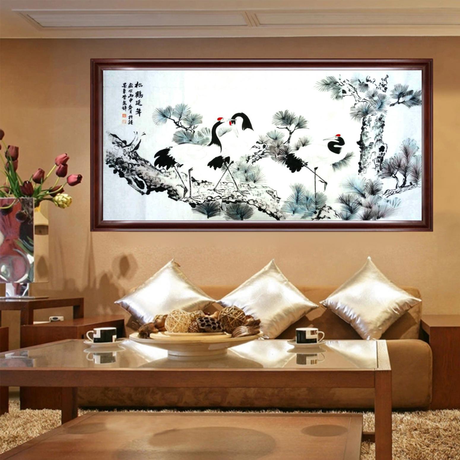 李牧国画作品《【松鹤延年】作者李牧》【图3】