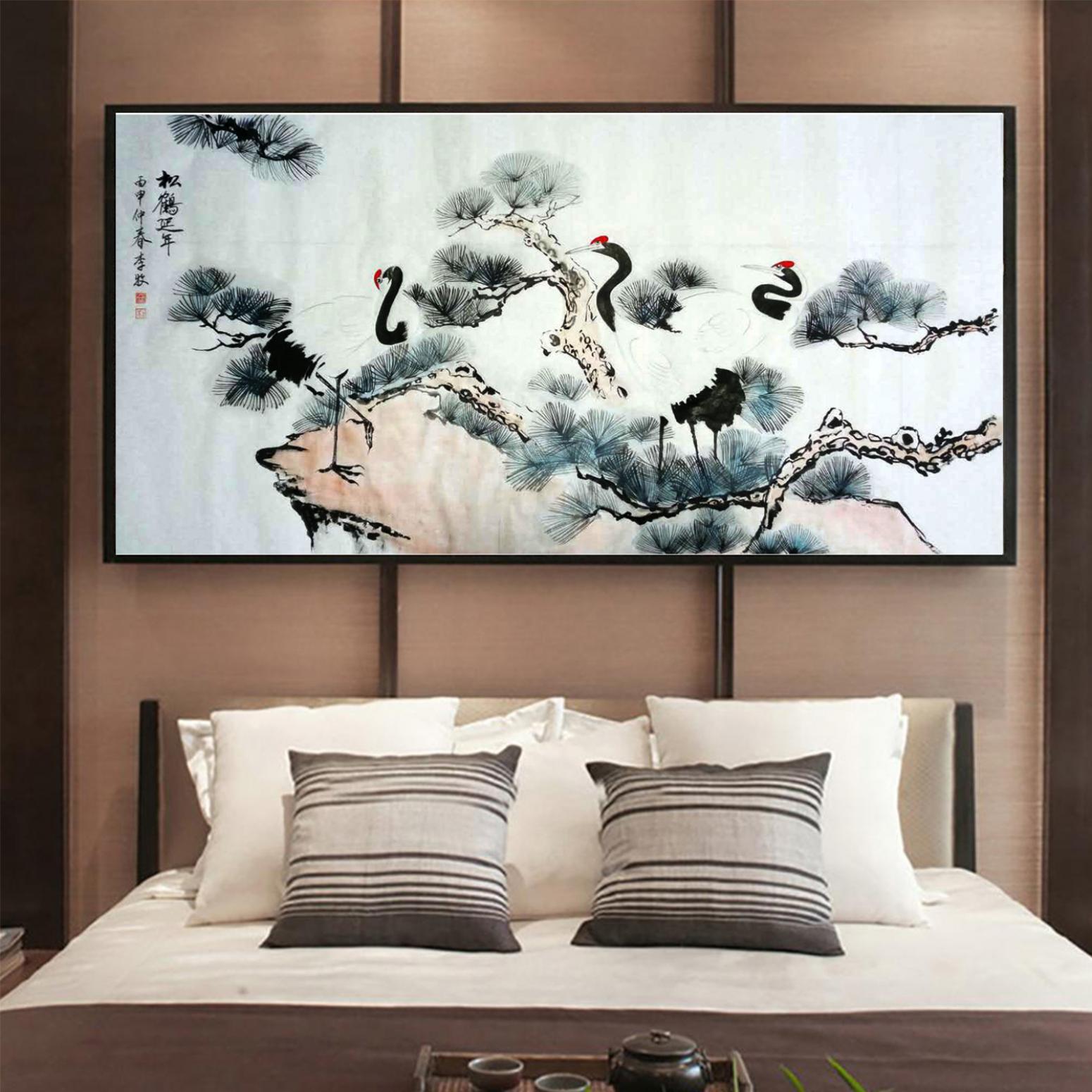 李牧国画作品《【松鹤延年02】作者李牧》【图3】