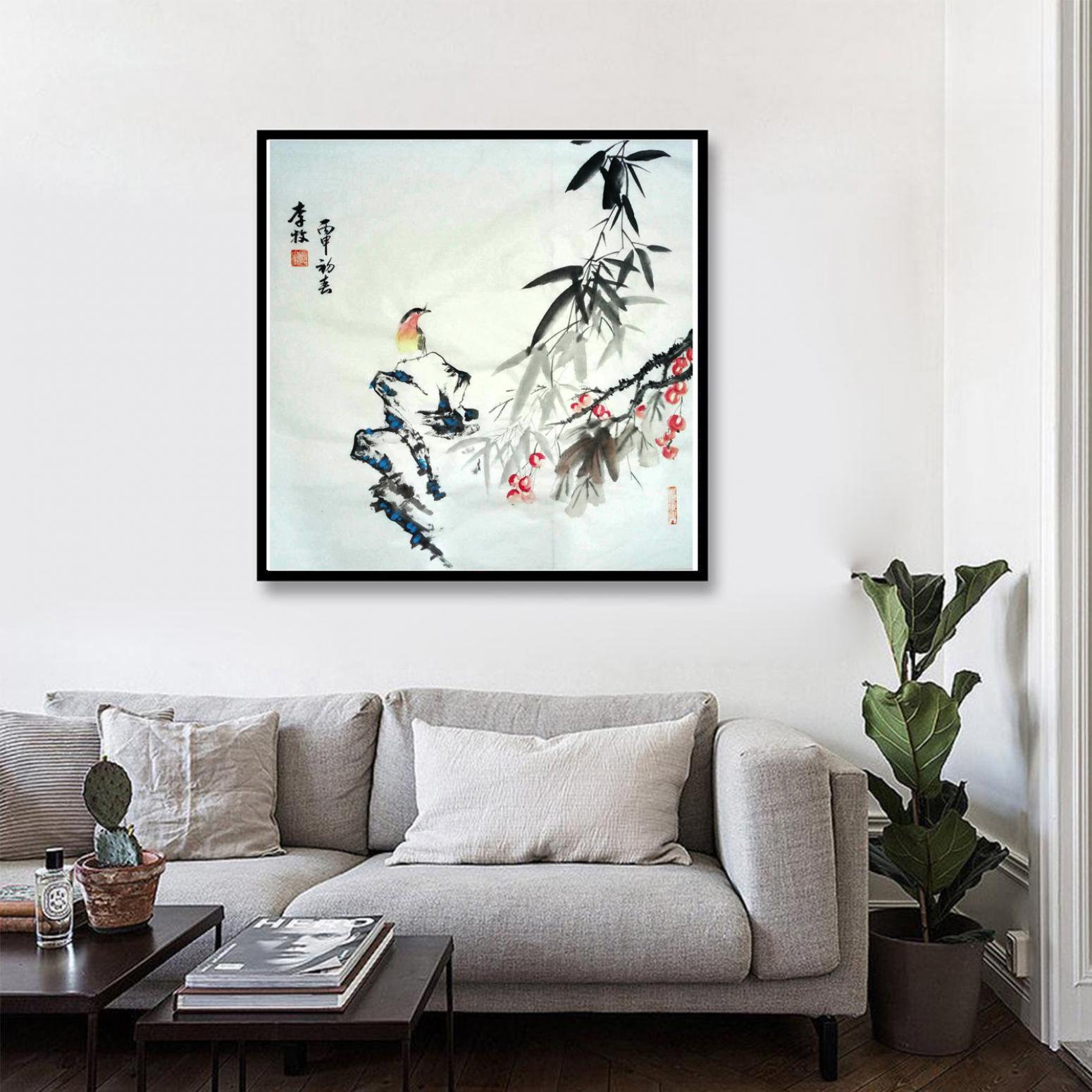 李牧国画作品《【凝神】作者李牧》【图3】