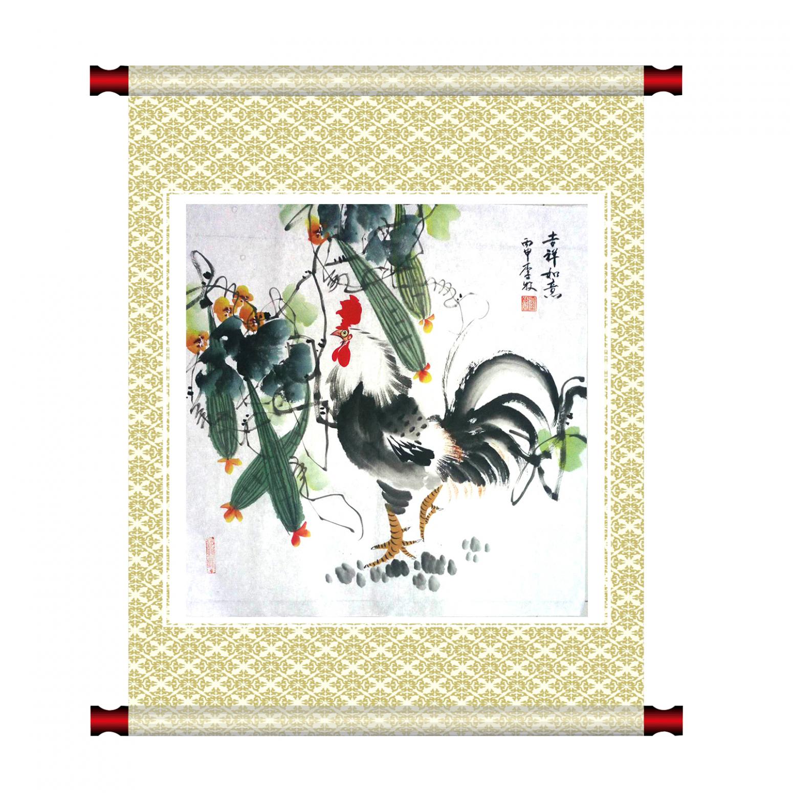 李牧国画作品《【吉祥如意】作者李牧》【图1】