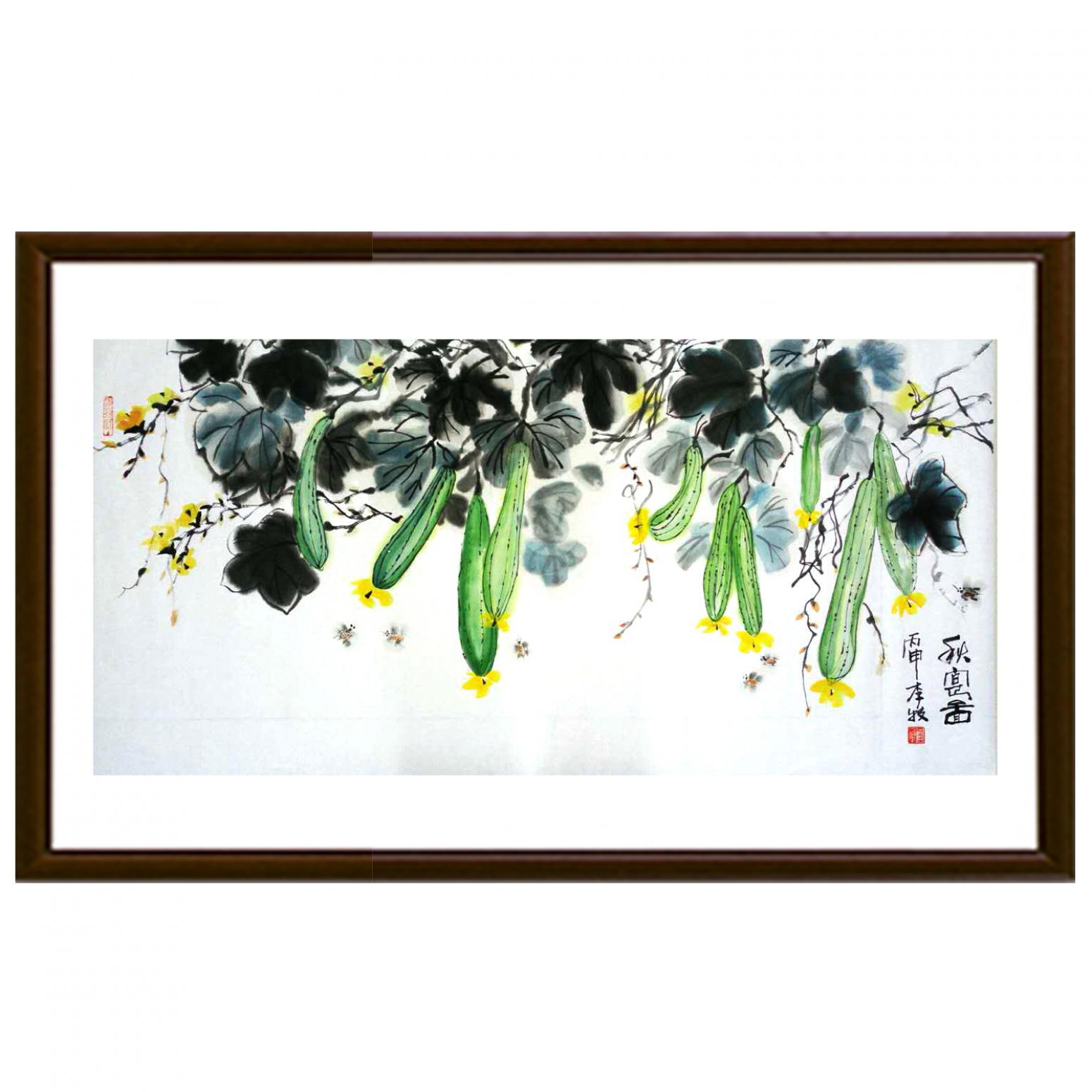 李牧国画作品《【秋实图】作者李牧》【图2】