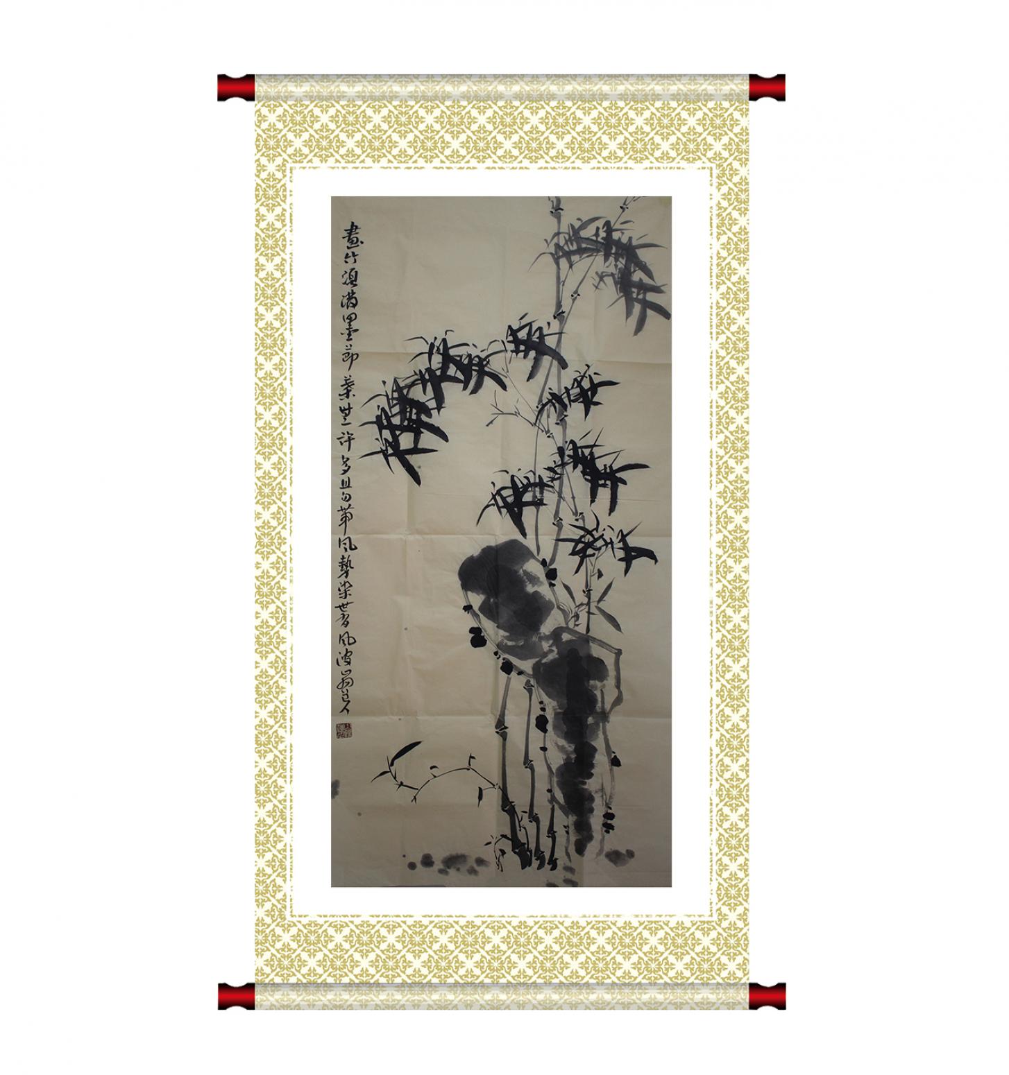 李伯元国画作品《【墨竹系列二】作者李伯元》【图1】