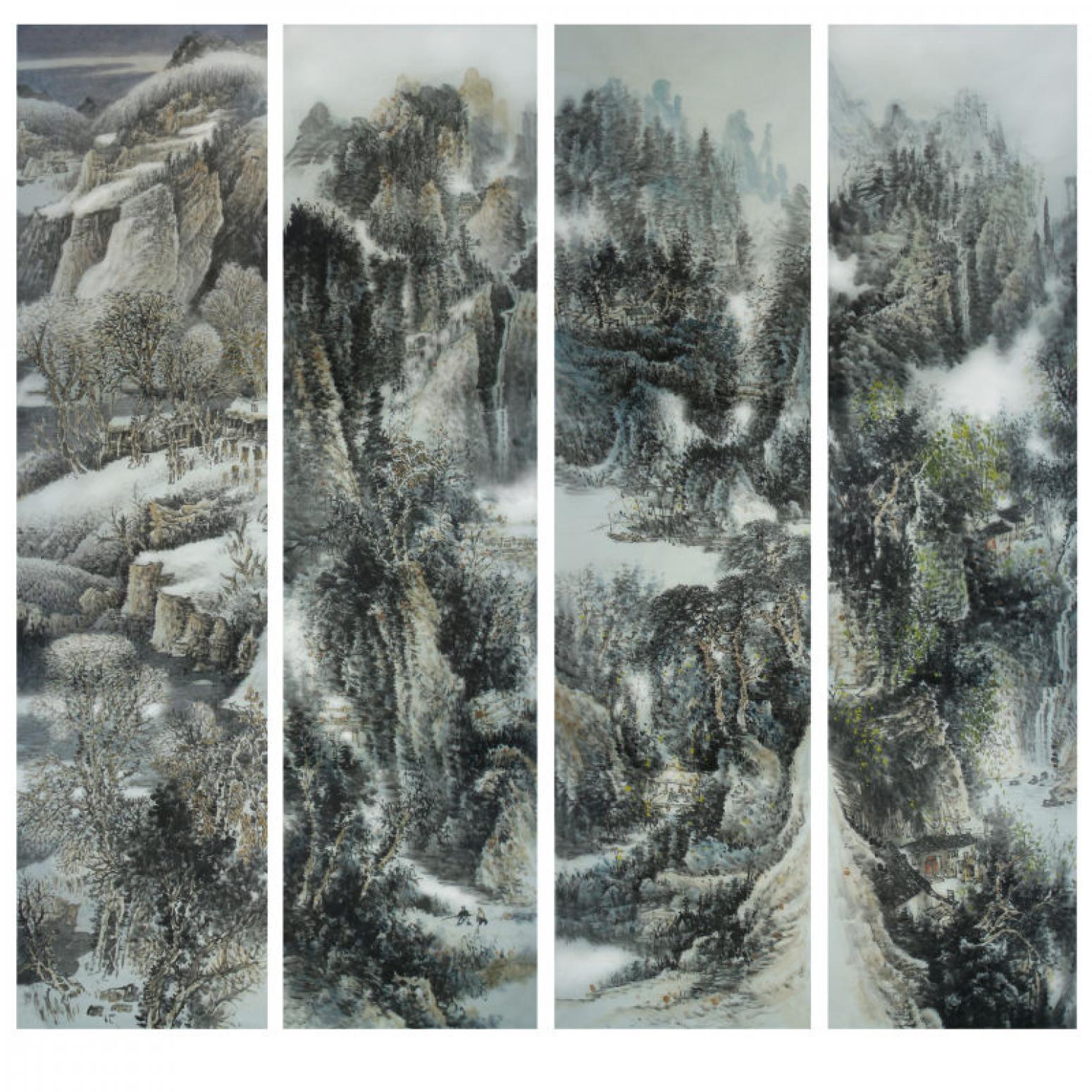 王洪祥国画作品《【山水1】作者王洪祥》【图0】