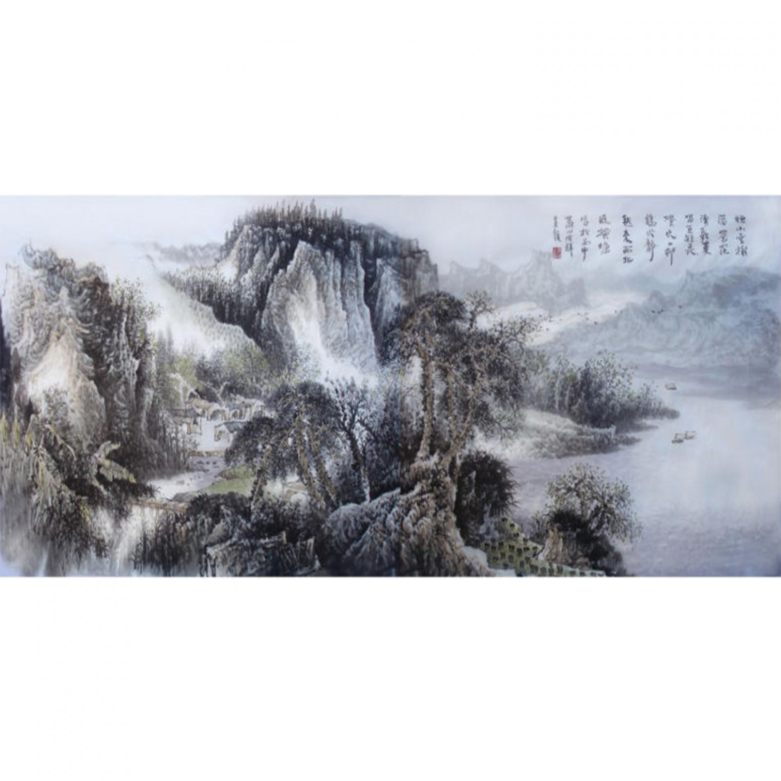 王洪祥国画作品《【山水5】作者王洪祥》