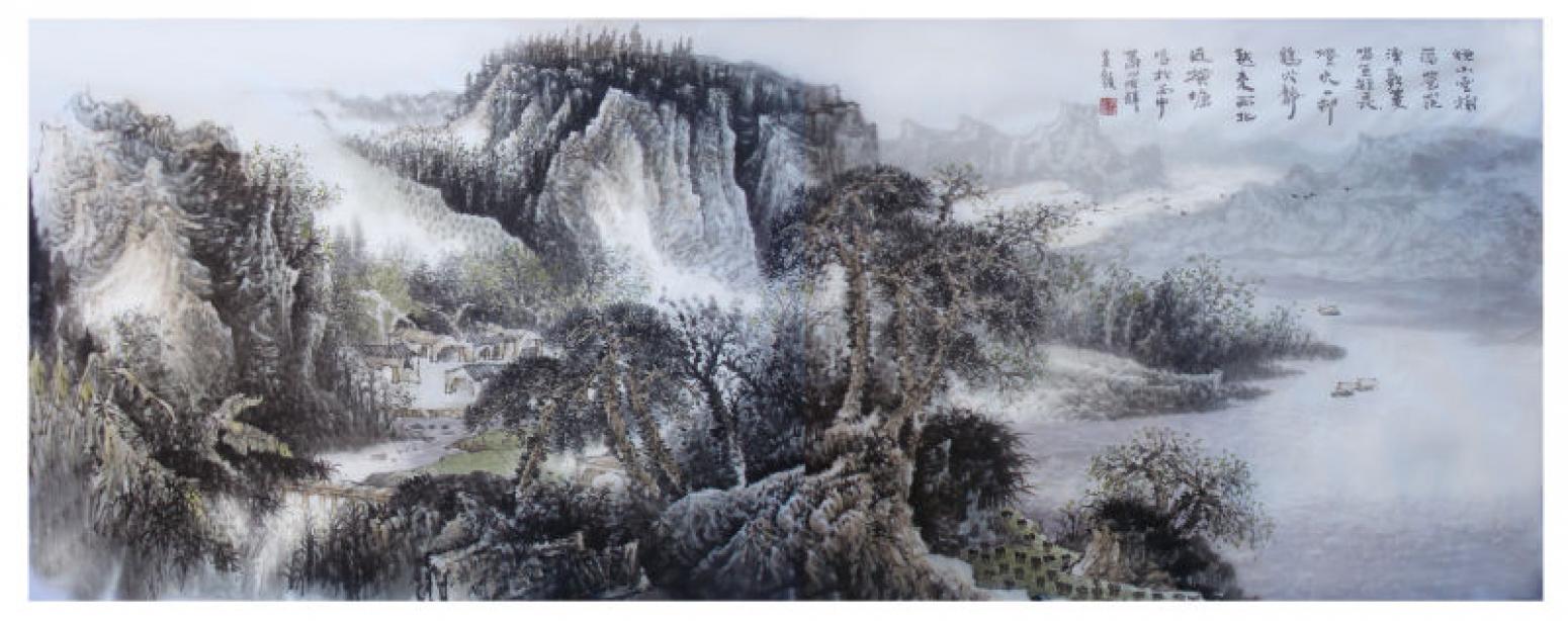 王洪祥国画作品《【山水5】作者王洪祥》【图0】