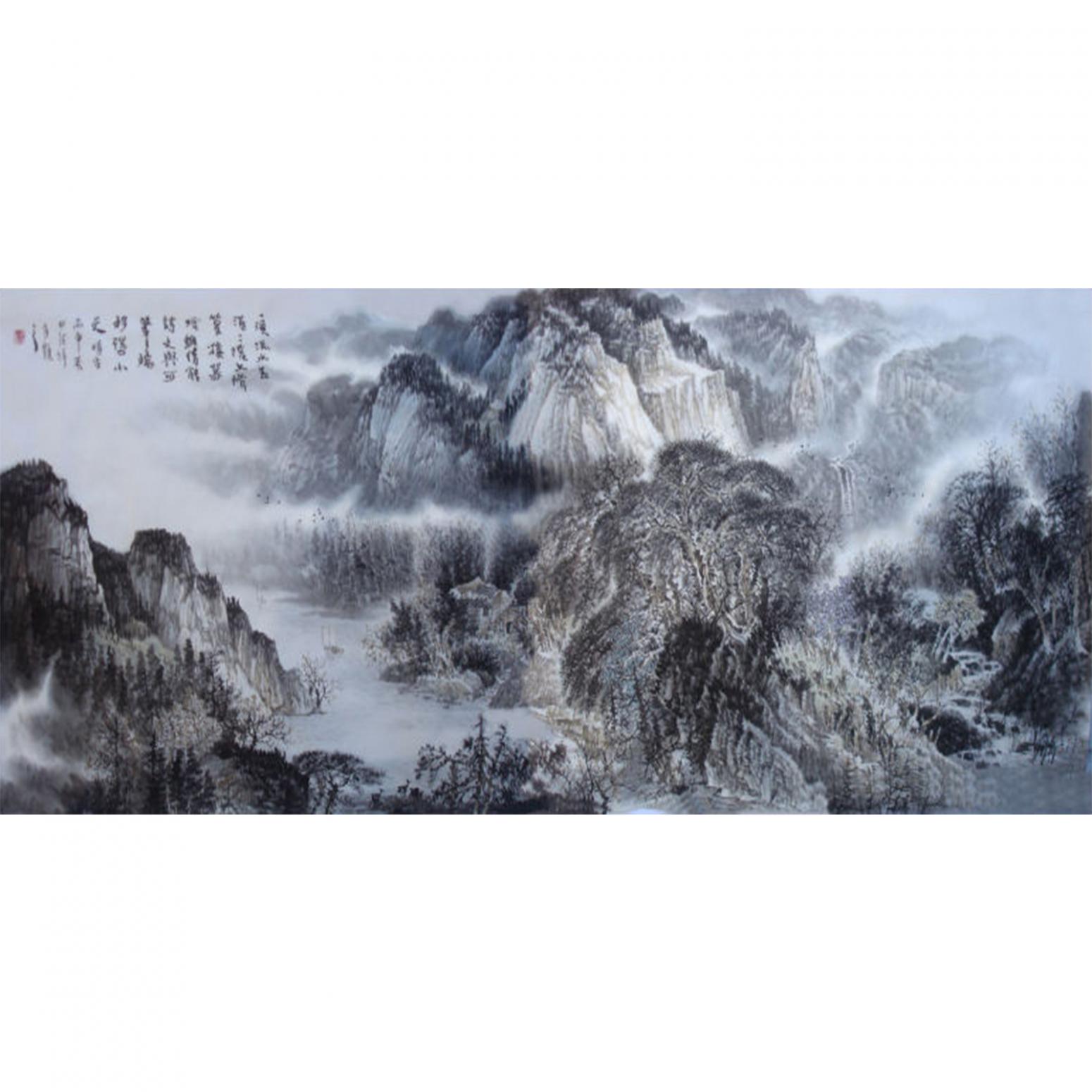 王洪祥国画作品《【山水7】作者王洪祥》