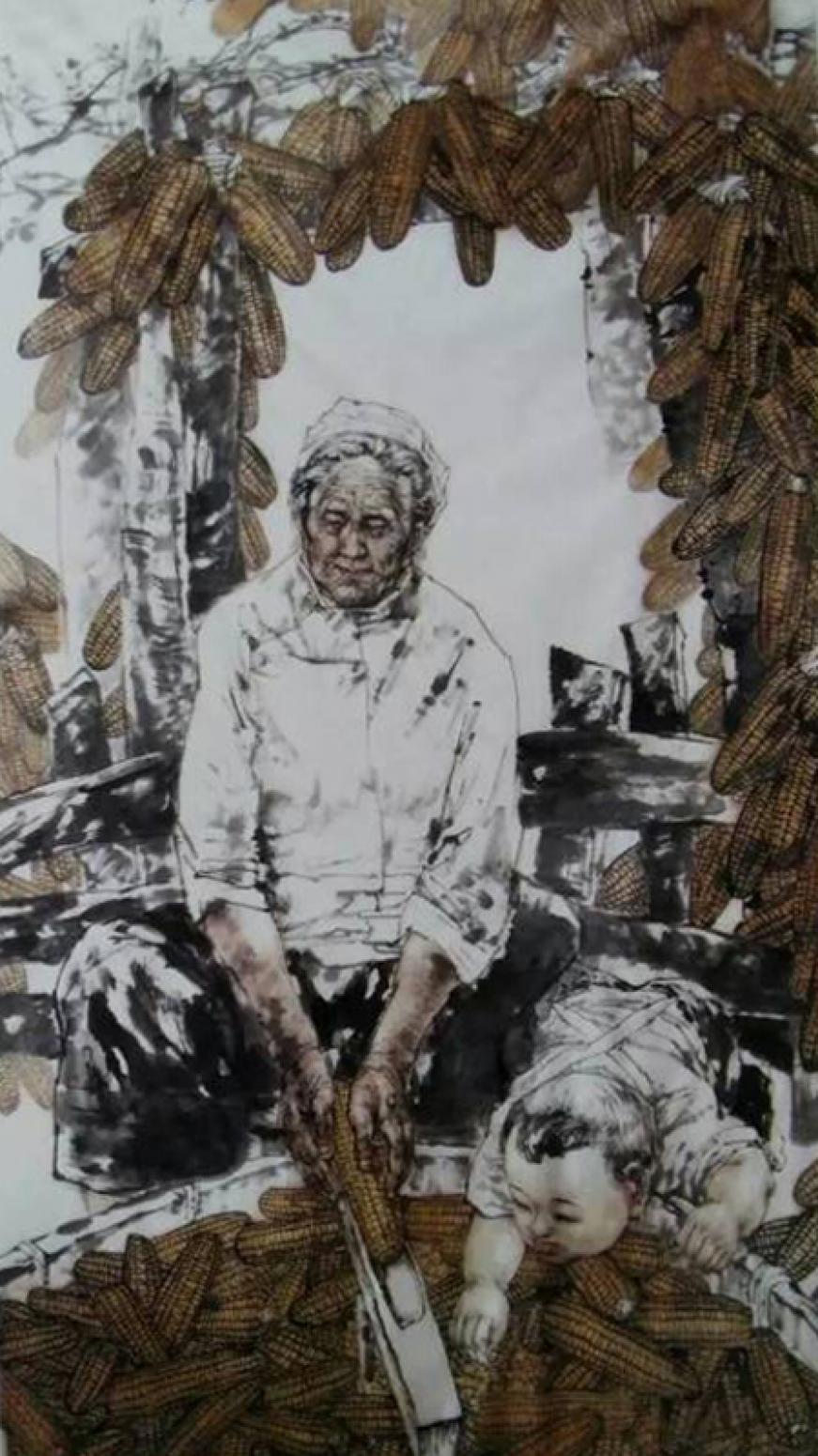 赵国毅国画作品《【人物1】作者赵国毅》【图0】