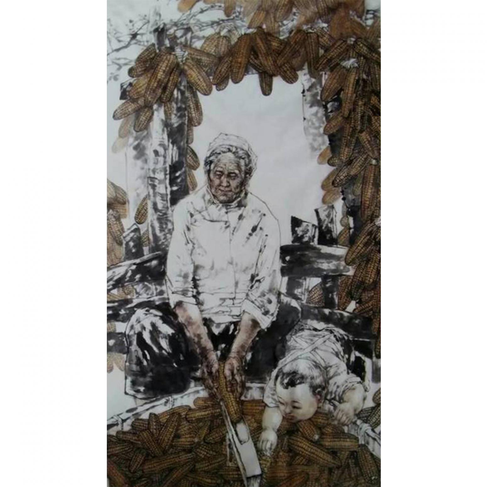 赵国毅国画作品《【人物1】作者赵国毅》